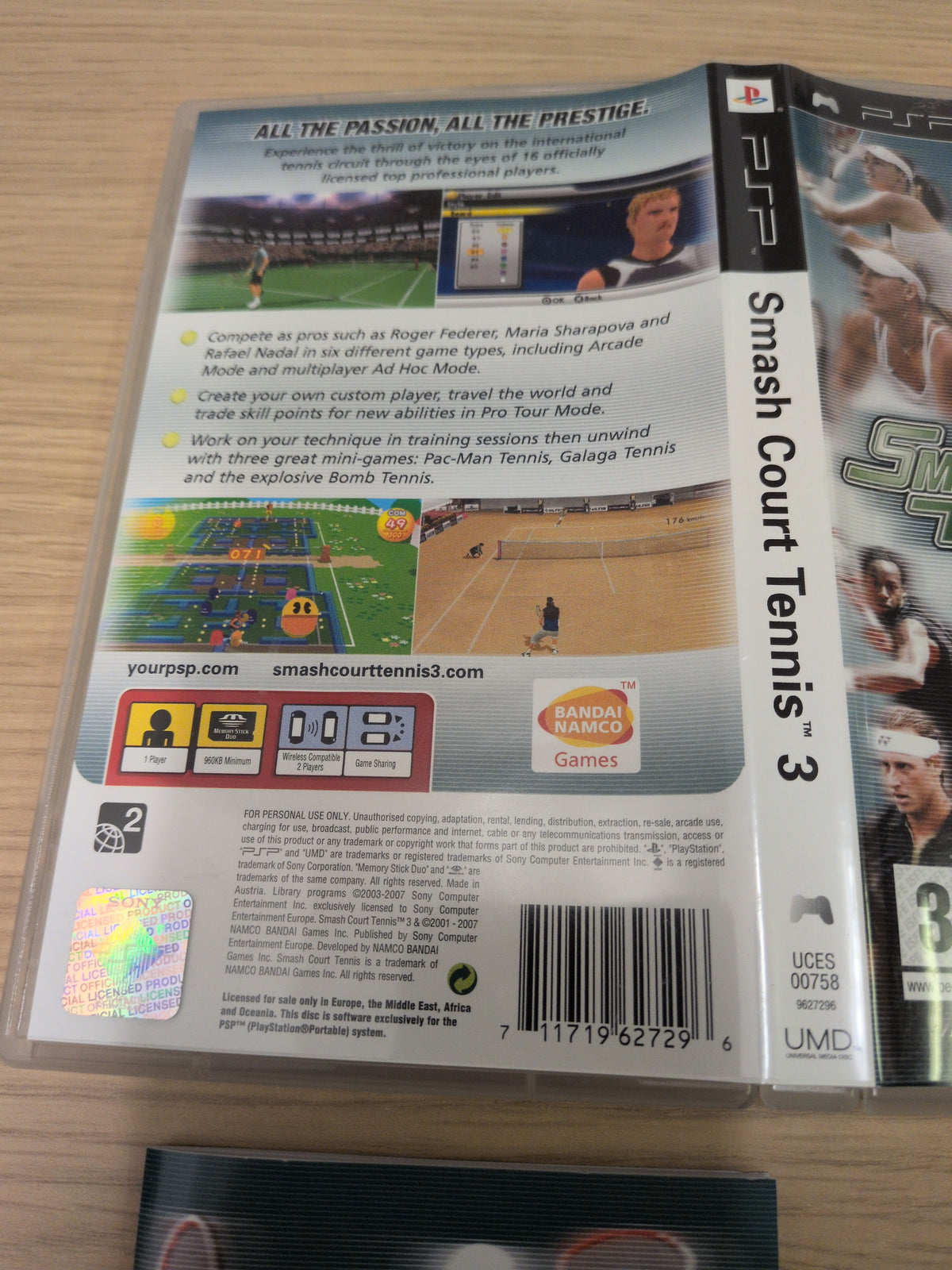 Smash Court Tennis 3 Sony PSP game