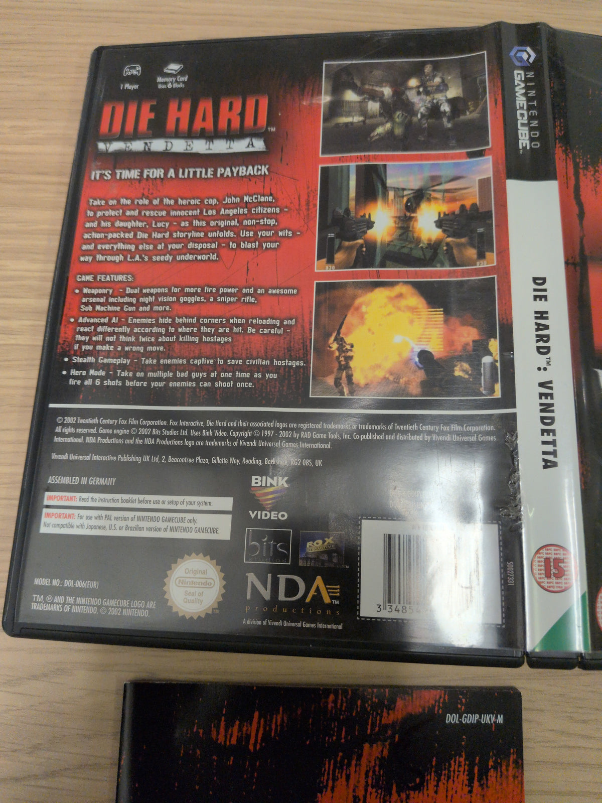 Die Hard Vendetta Nintendo GameCube game