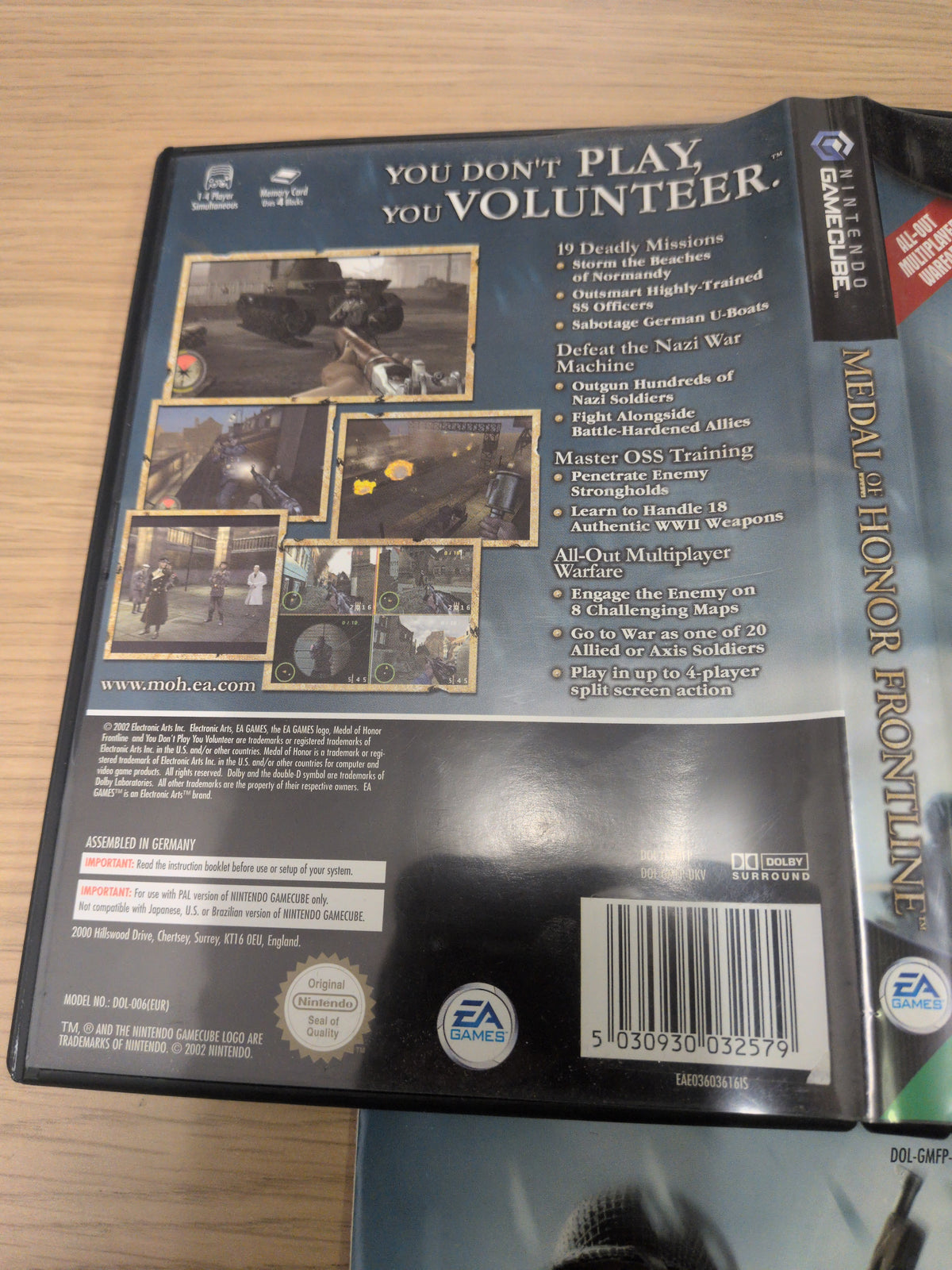 Medal of Honor Frontline Nintendo GameCube game