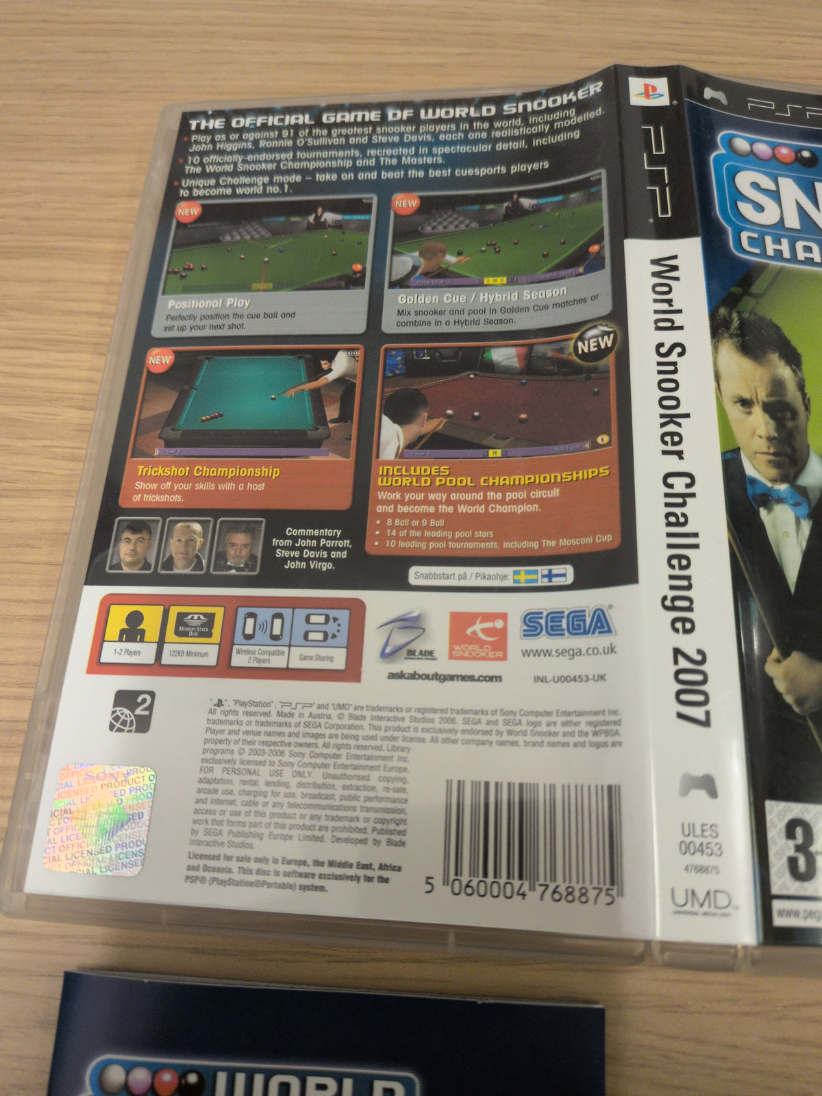 World Snooker Challenge 2007 Sony PSP game