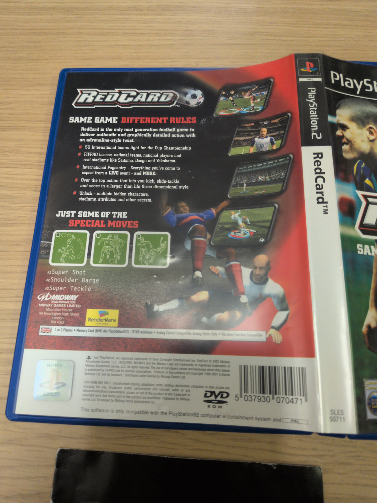 RedCard Sony PS2 game