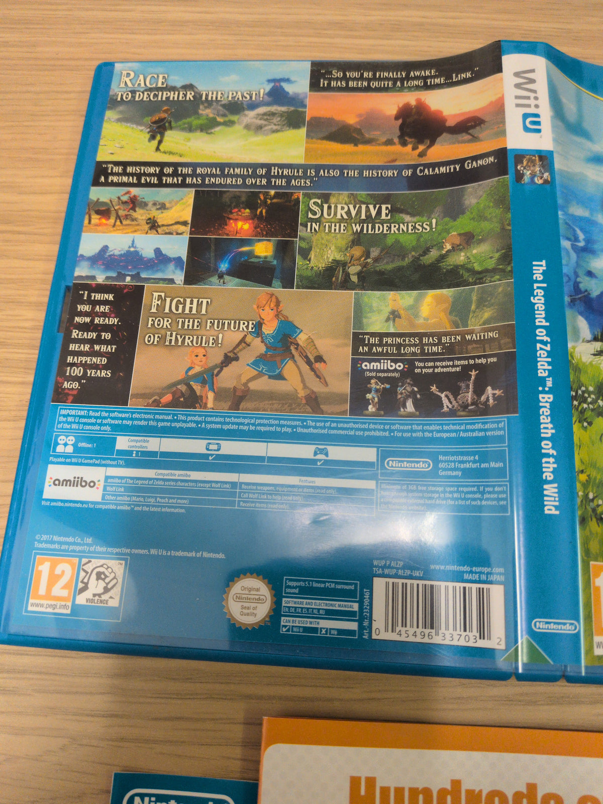 The Legend of Zelda: Breath Of The Wild Nintendo Wii U game