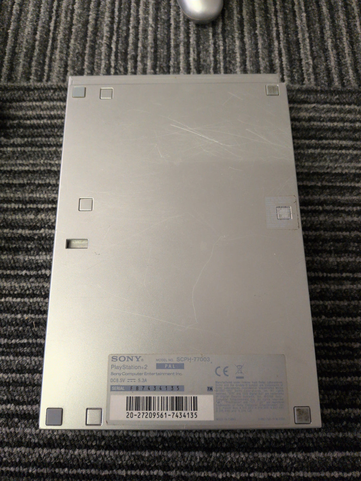 Sony PlayStation 2 PS2 Slim Satin Silver Console