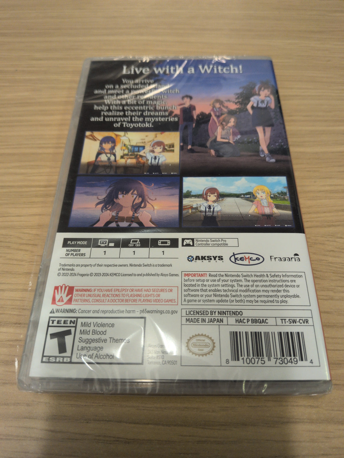 Tales from Toyotoki Arrival of The Witch Nintendo Switch game New & Sealed NTSC