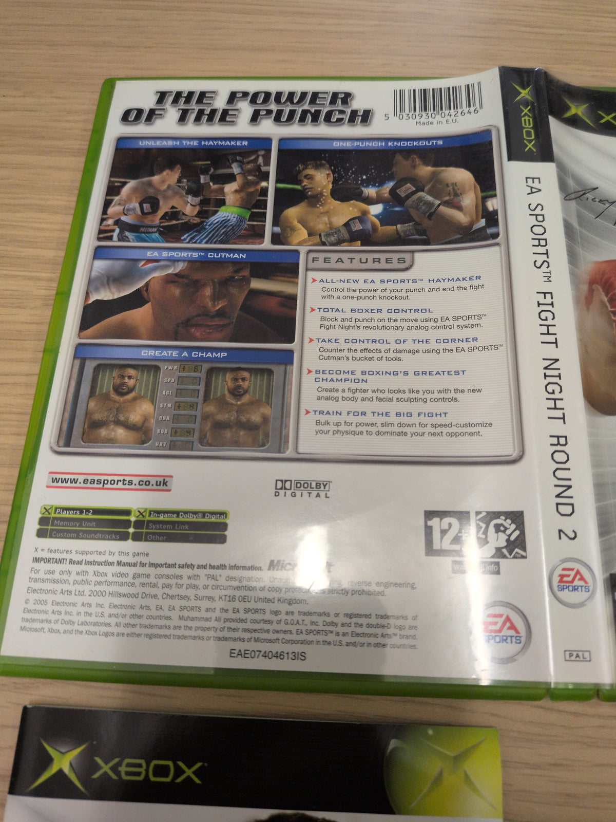 EA Sports Fight Night Round 2 original Xbox game