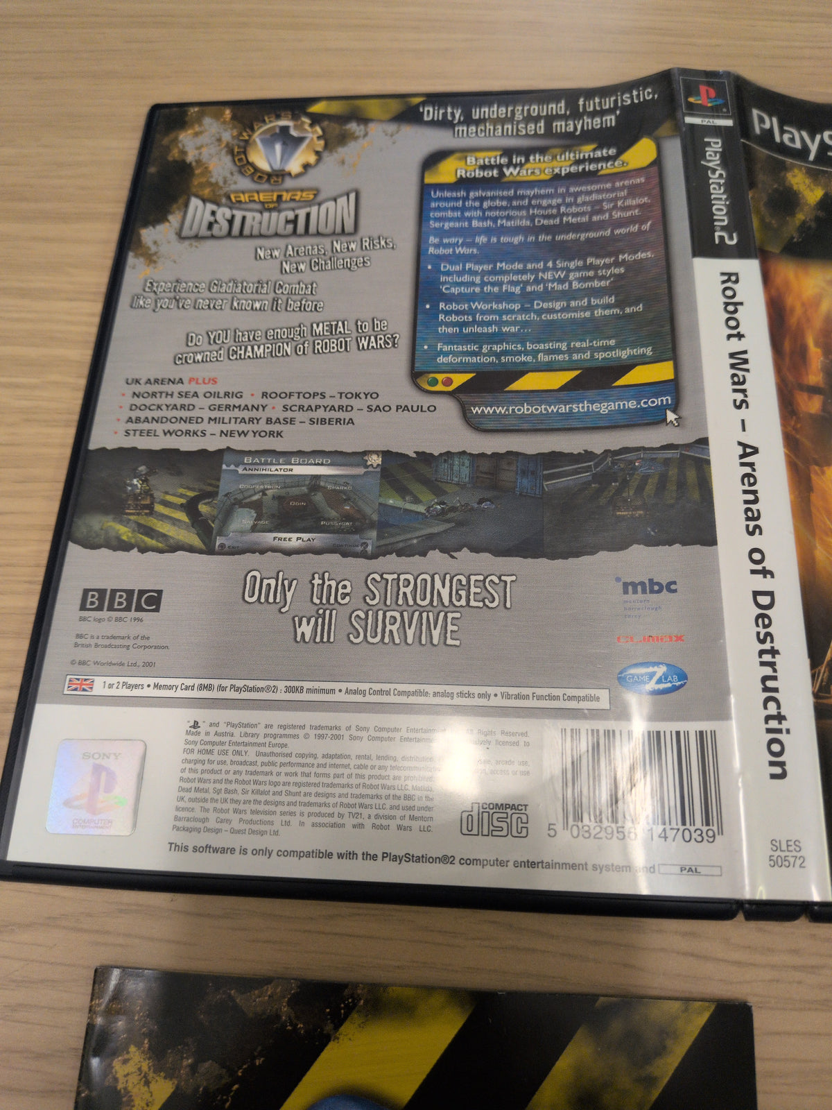 Robot Wars: Arenas of Destruction Sony PS2 game