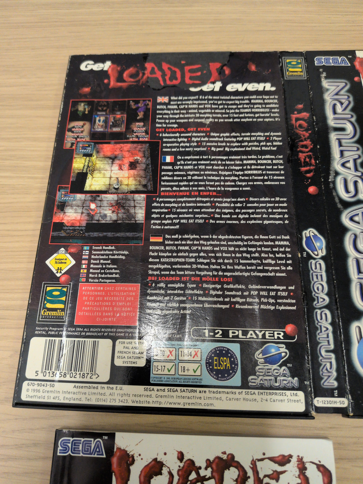 Loaded Sega Saturn game