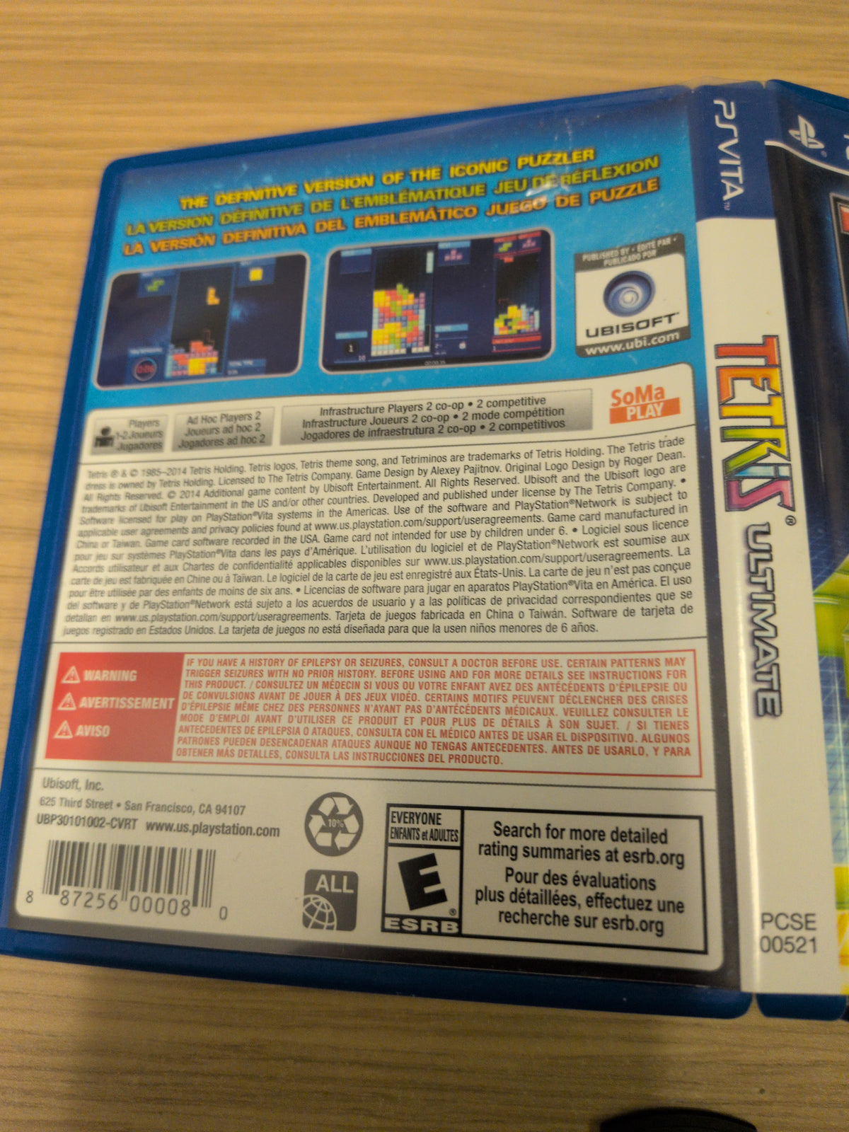 Tetris Ultimate Sony PS Vita game NTSC