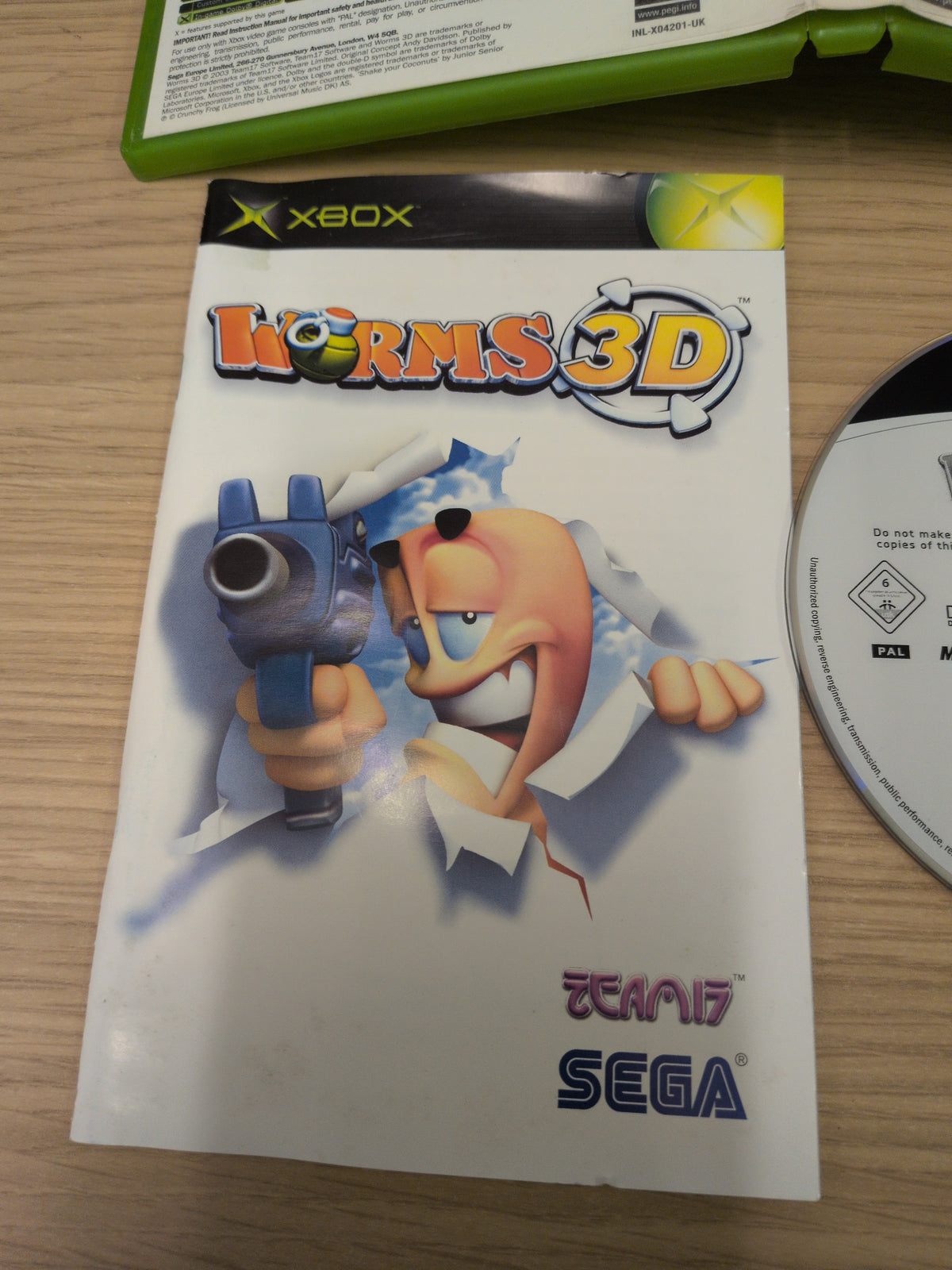 Worms 3D original Xbox game
