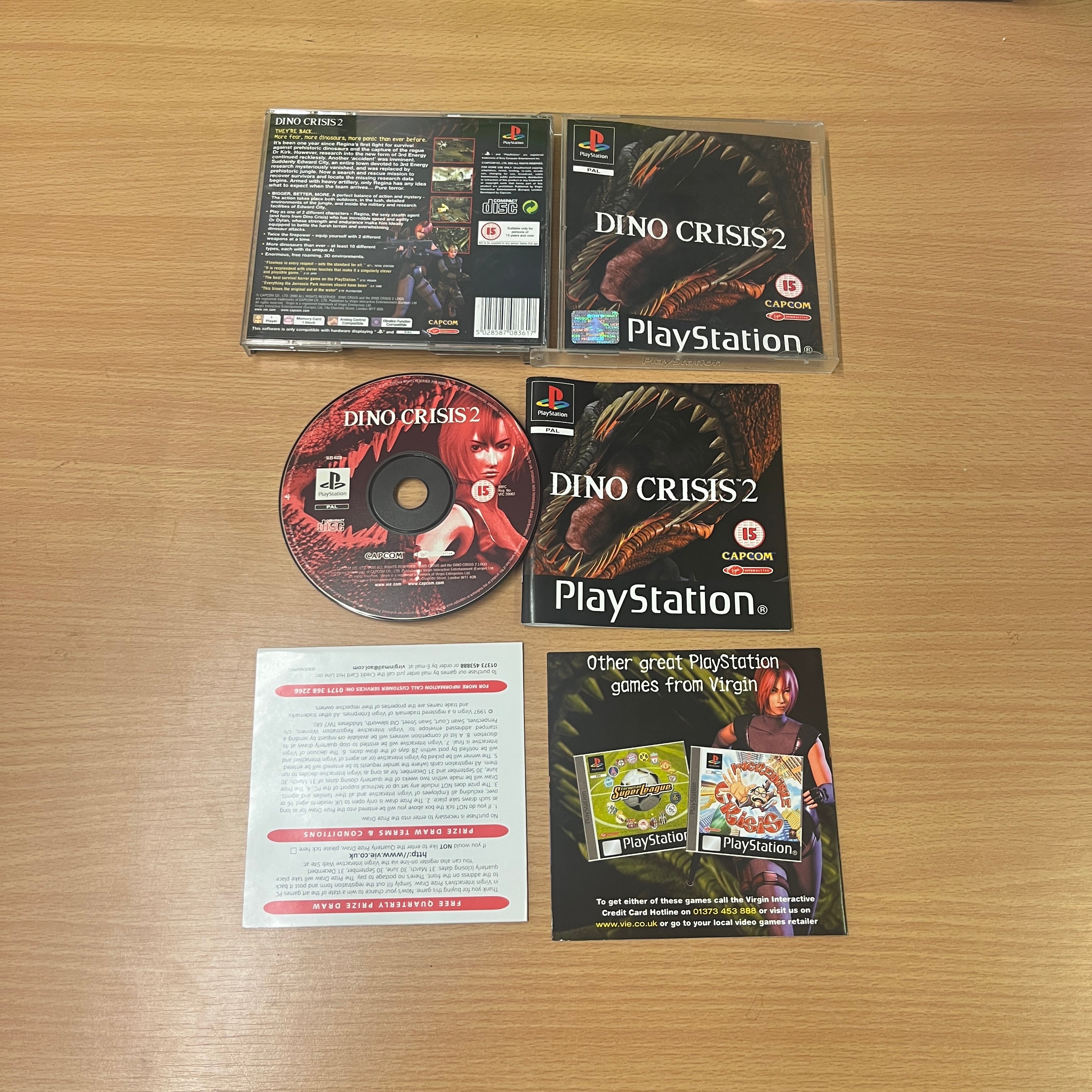 Dino Crisis 2 PS1 game