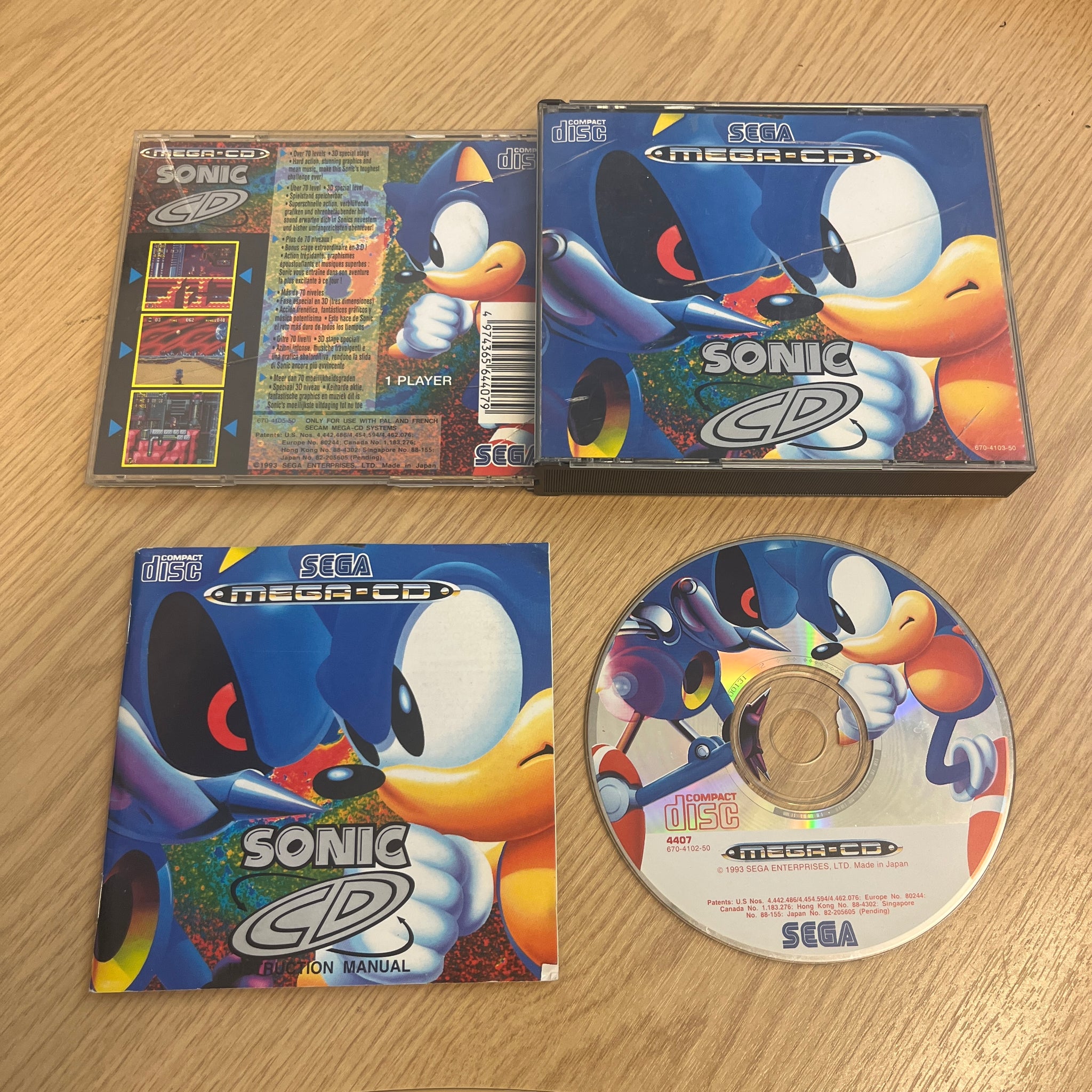 Sonic CD Sega mega cd game