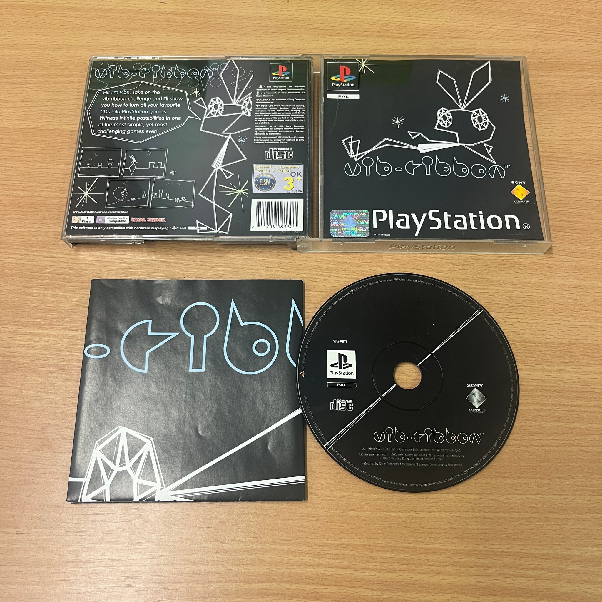 Games With Ribbons Vib ribbon ps1 game – 8BitBeyond