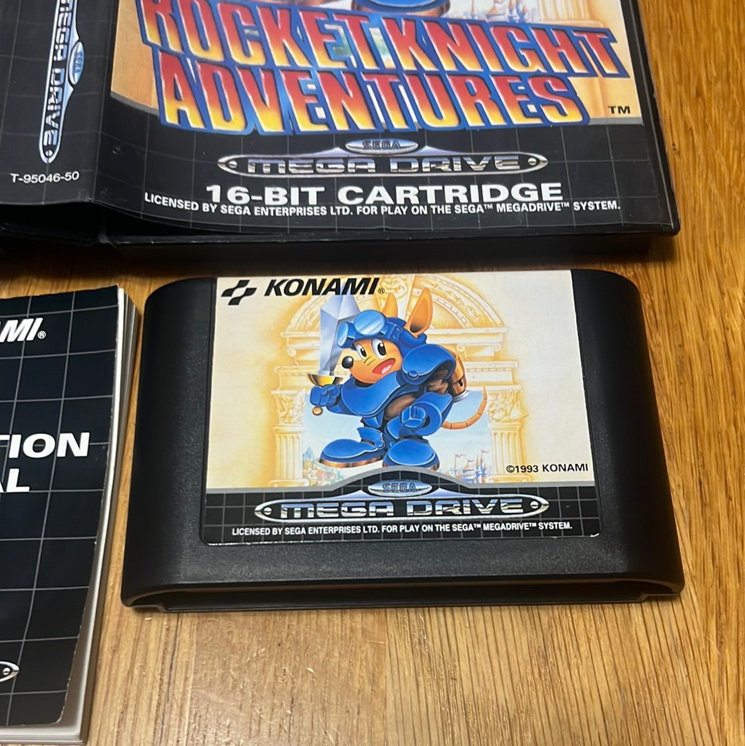 Rocket Knight Adventures Sega Mega Drive game complete