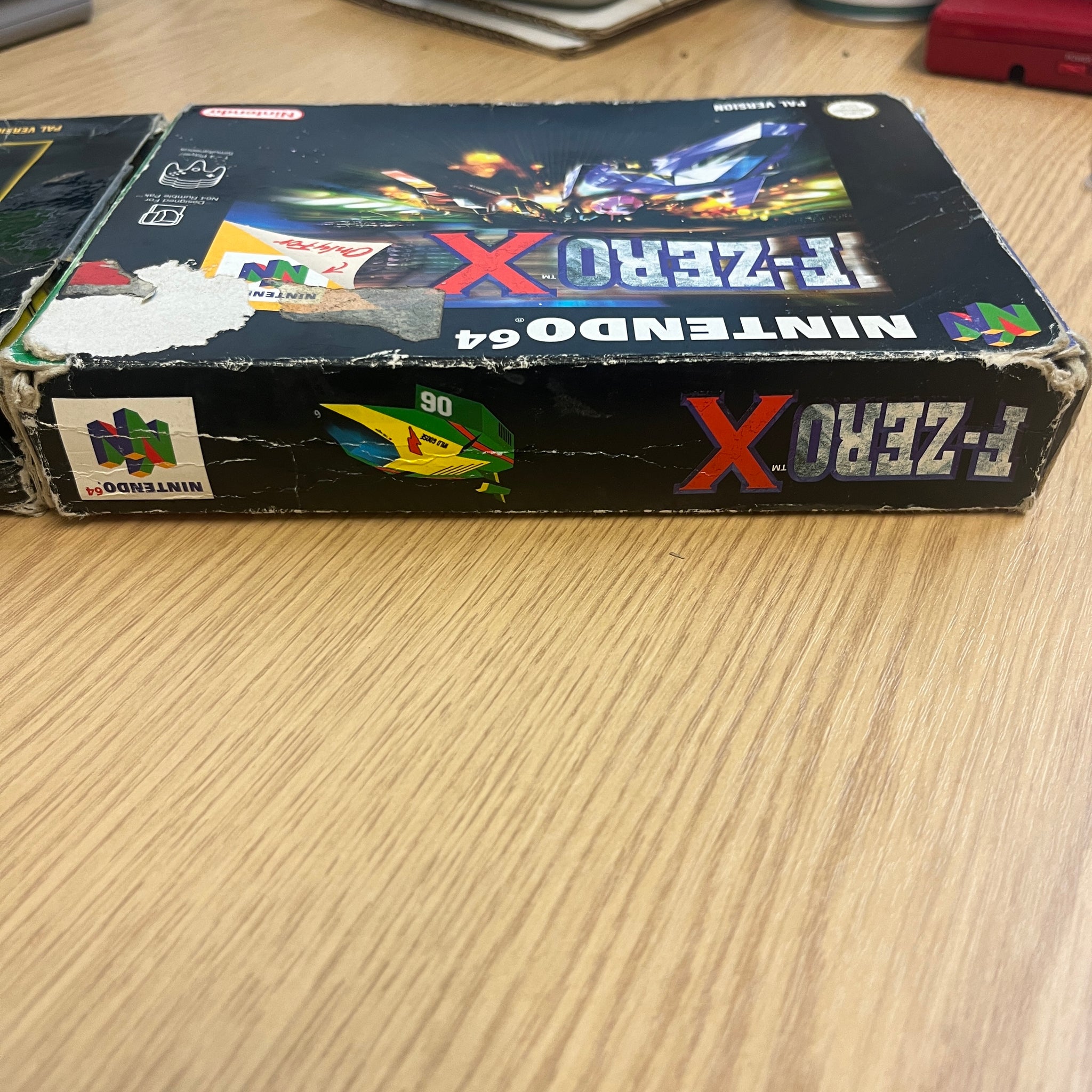 Zelda ocarina of time + f zero x boxed n64 games
