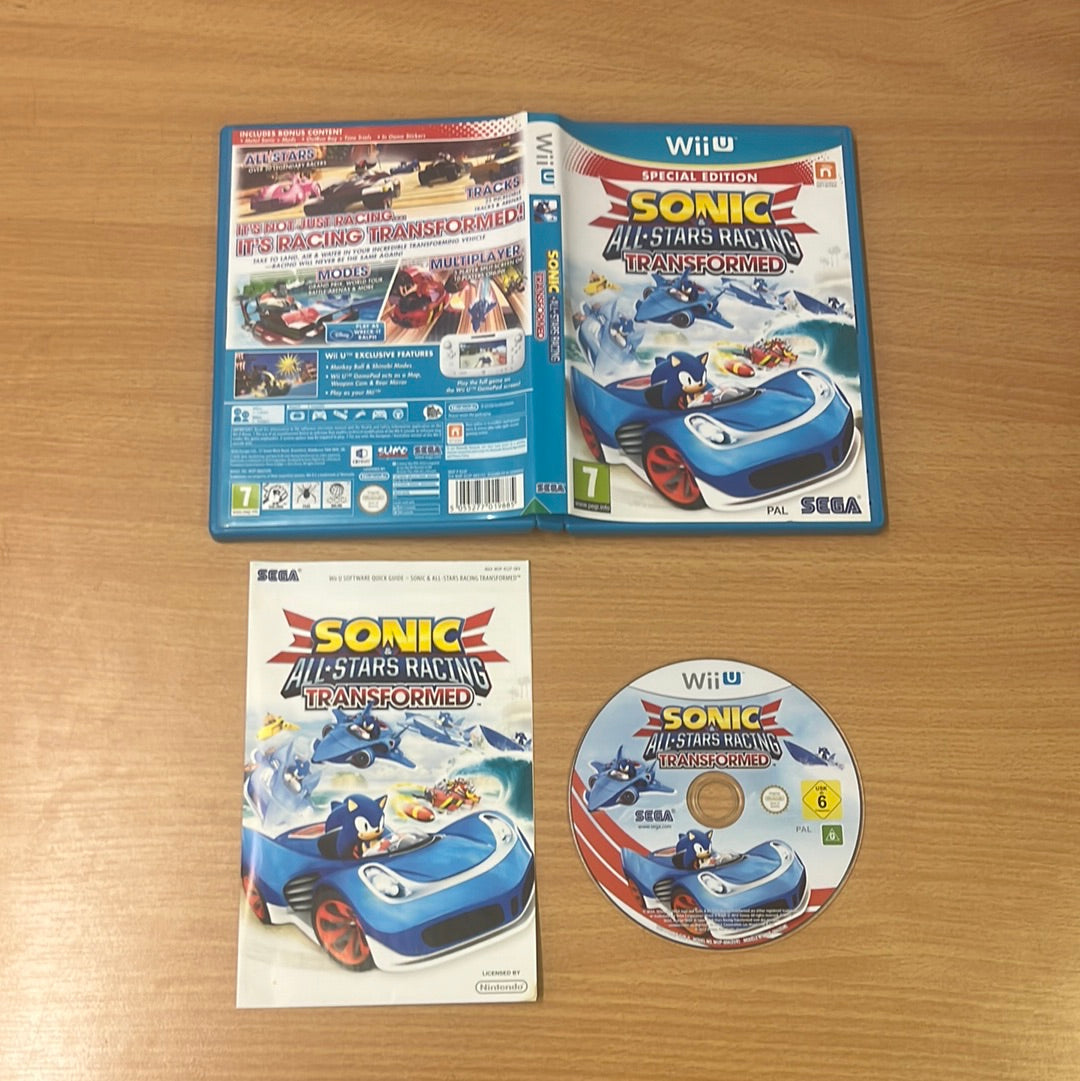 Sonic & All-Stars Racing Transformed Wii u game