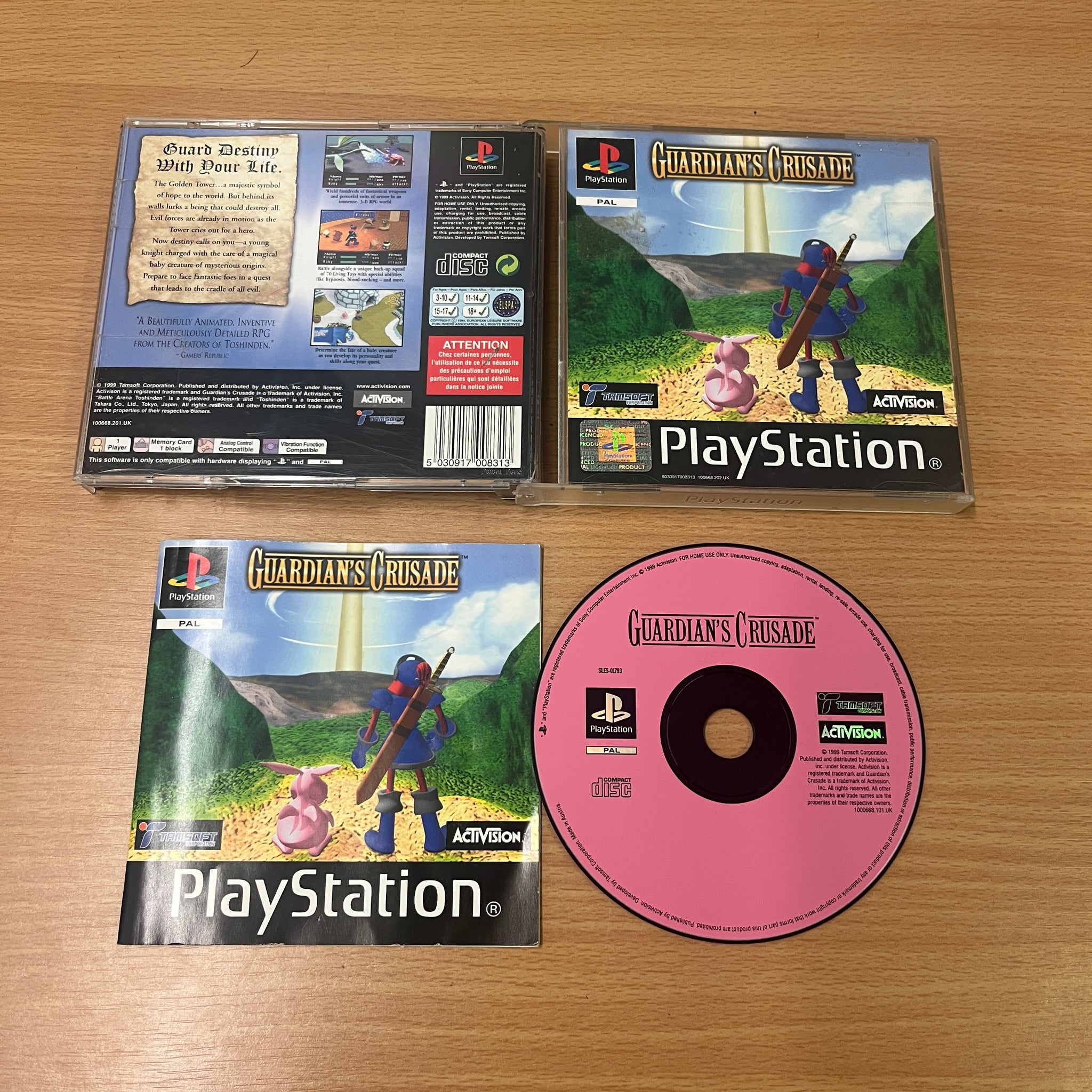 Guardian's Crusade PLAYSTATION 1 PS1 USA Original Activision - NEW - Very Rare Guardian's Crusade PLAYSTATION 1 PS1 USA Original Activision - NEW - Very Rare