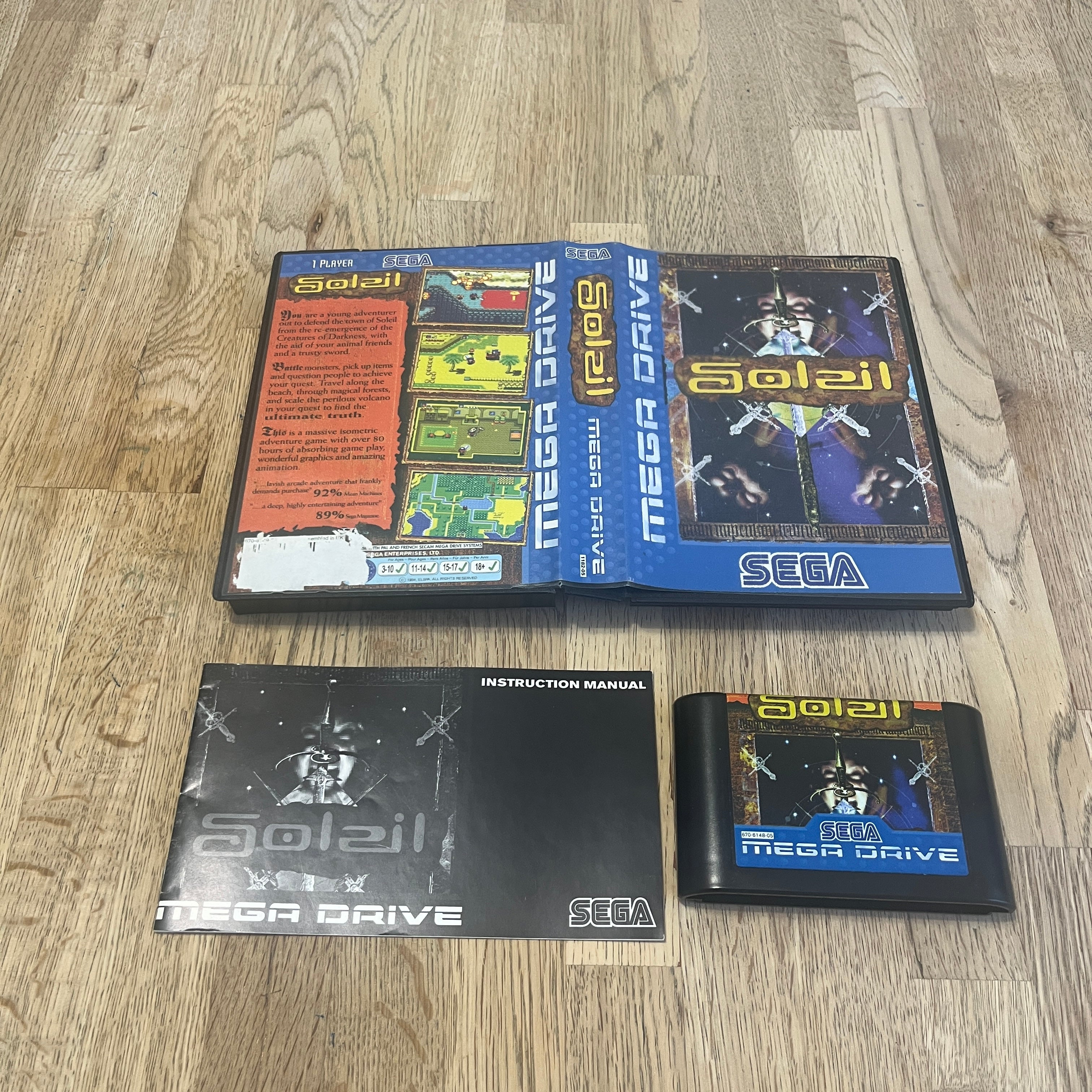 Soleil Sega Mega Drive game