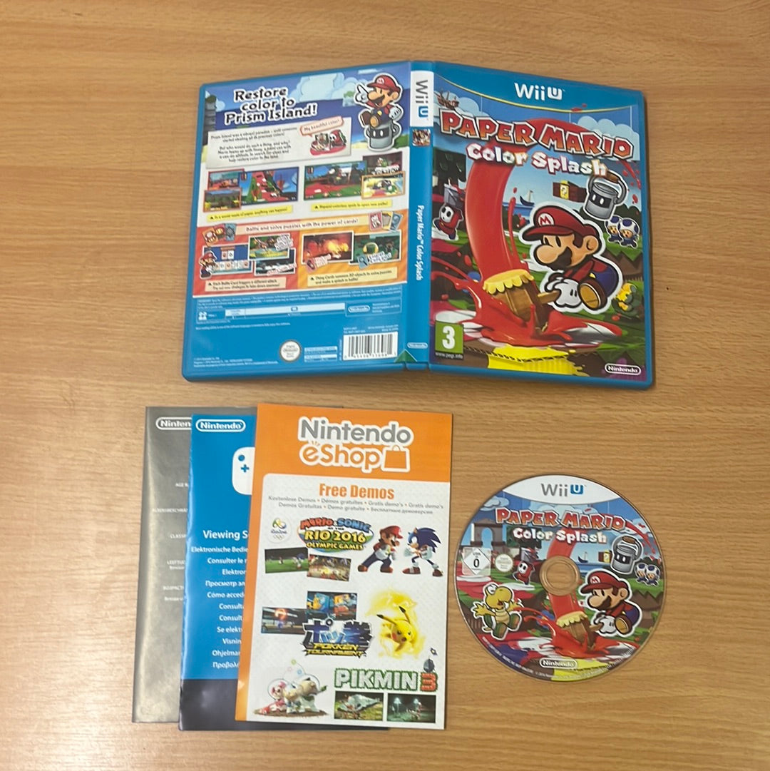 Paper Mario: Color Splash Wii u game
