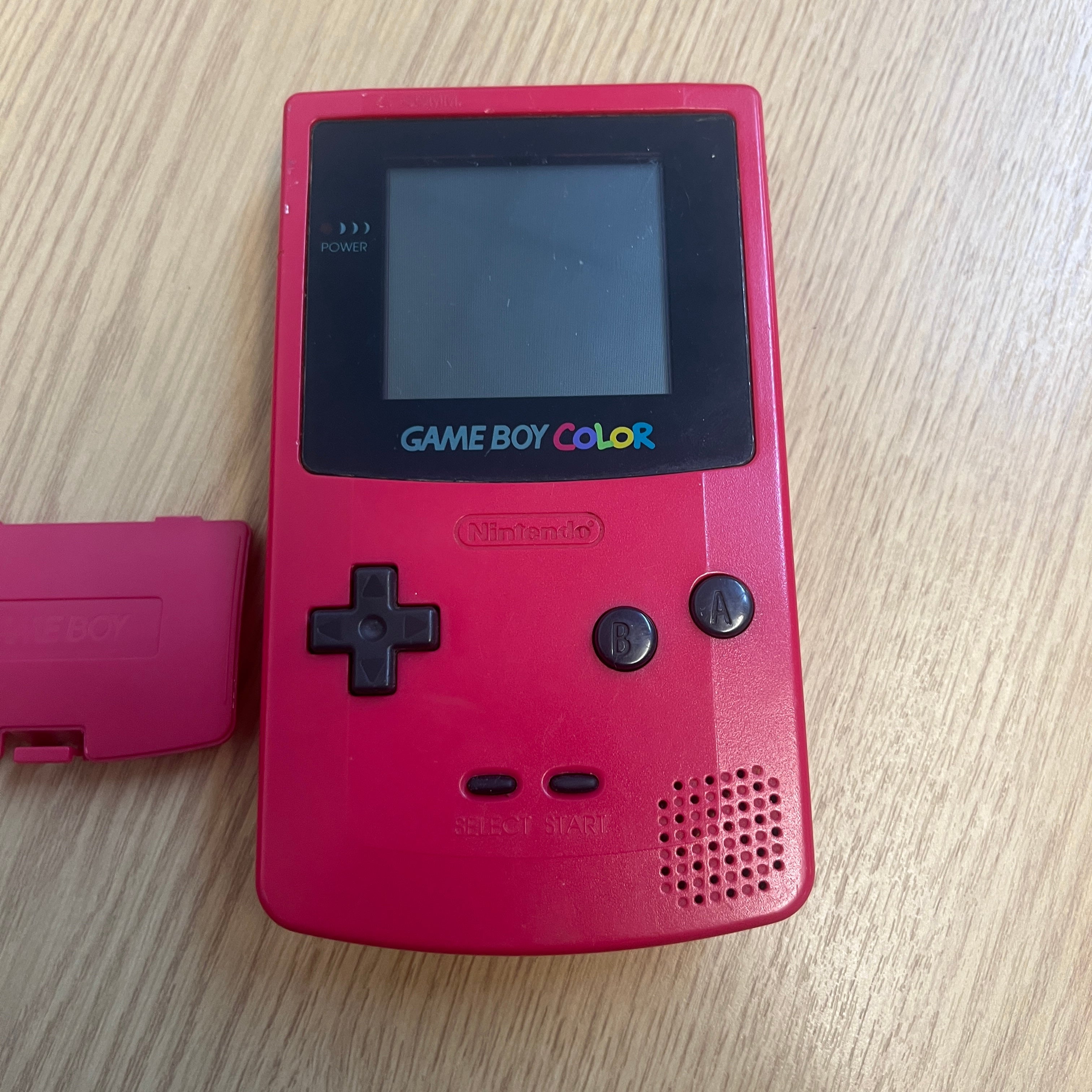 Nintendo game boy color pink berry edition