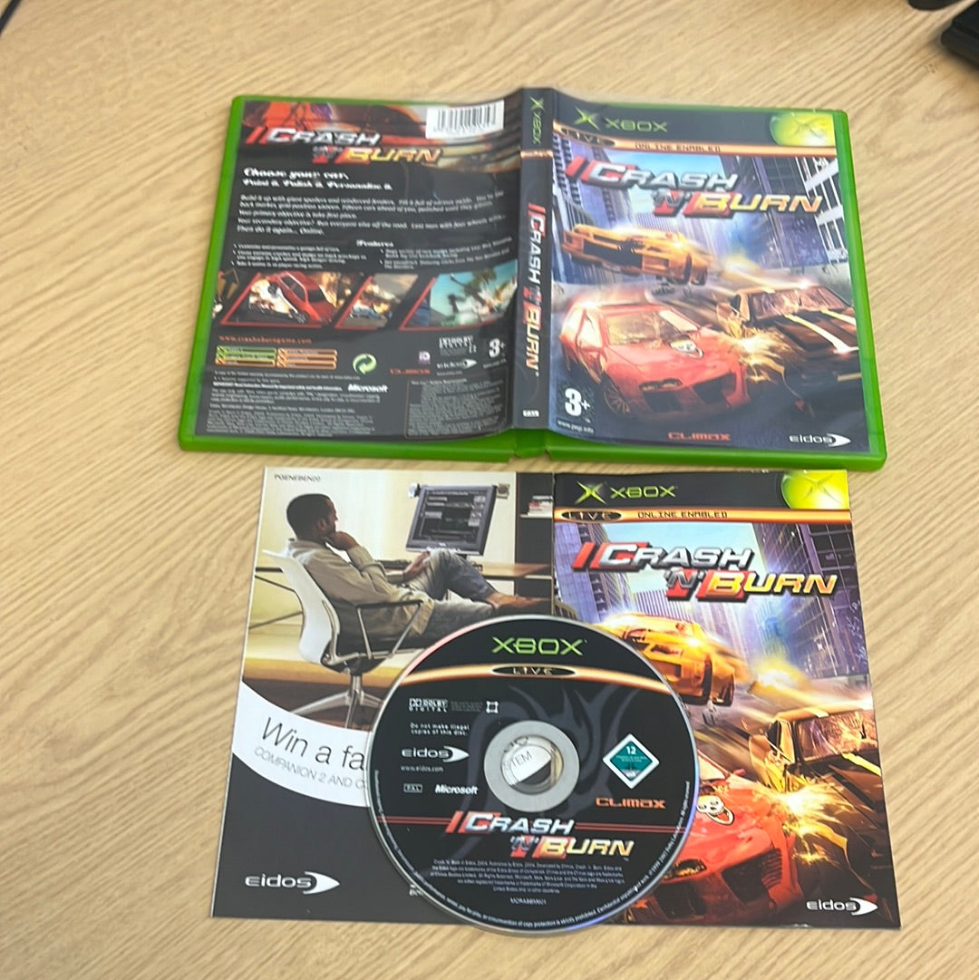 Crash 'N' Burn original Xbox game
