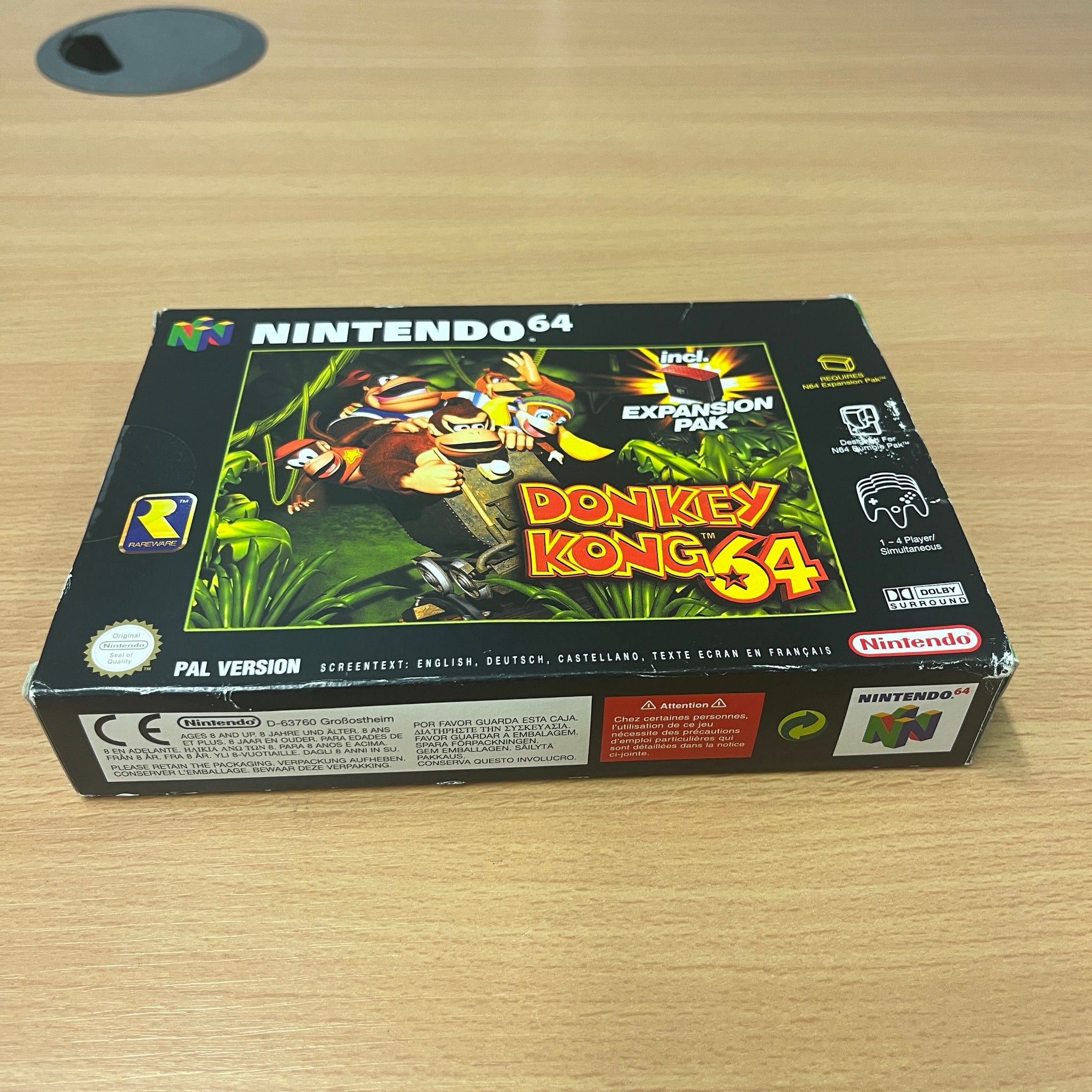 Donkey kong 64 n64 game boxed no expansion pack