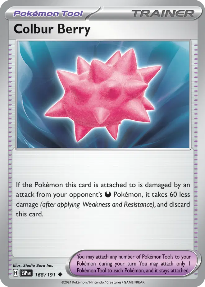 Colbur Berry [Reverse Holo] - 168/191 - Uncommon - Surging Sparks ...