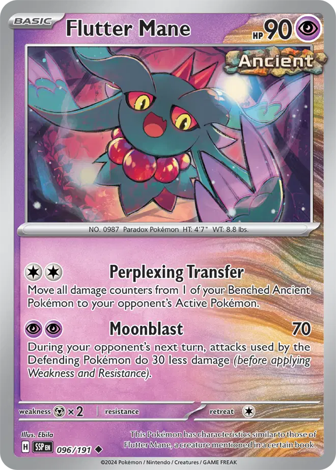 Flutter Mane [Reverse Holo] - 096/191 - Uncommon - Surging Sparks ...