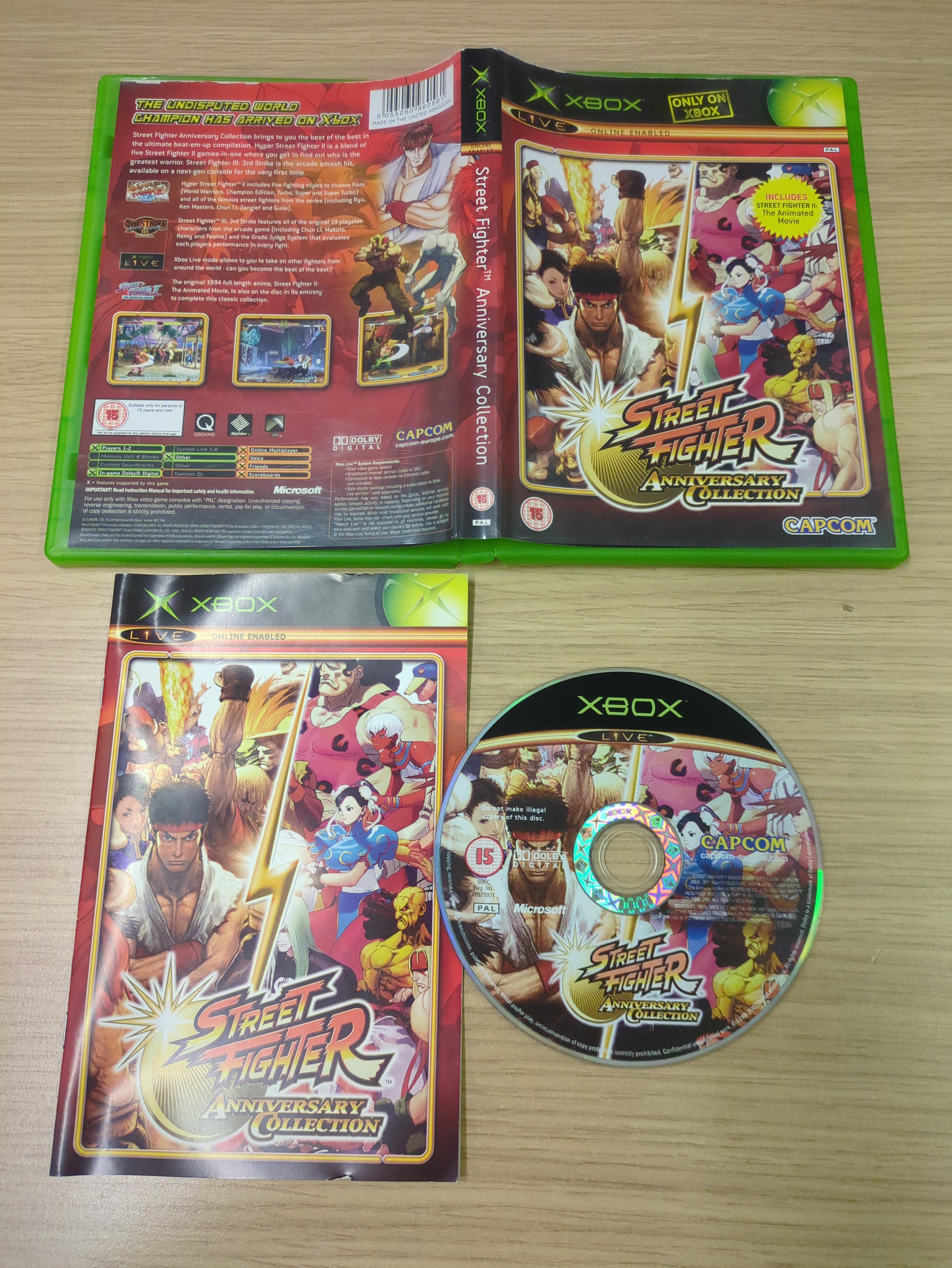 Street Fighter Anniversary Collection original Xbox game