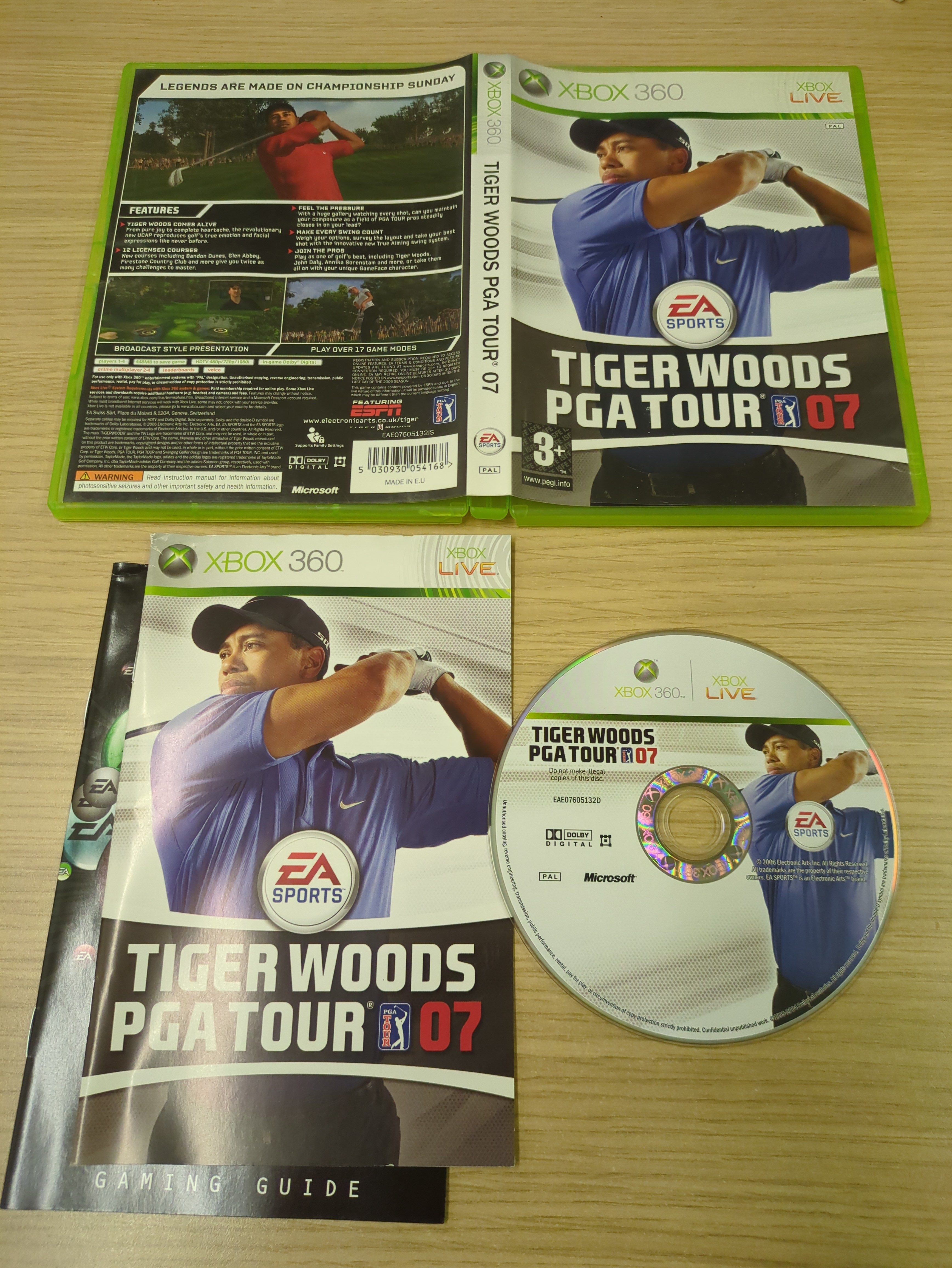 Tiger Woods PGA Tour 07 Xbox 360 game