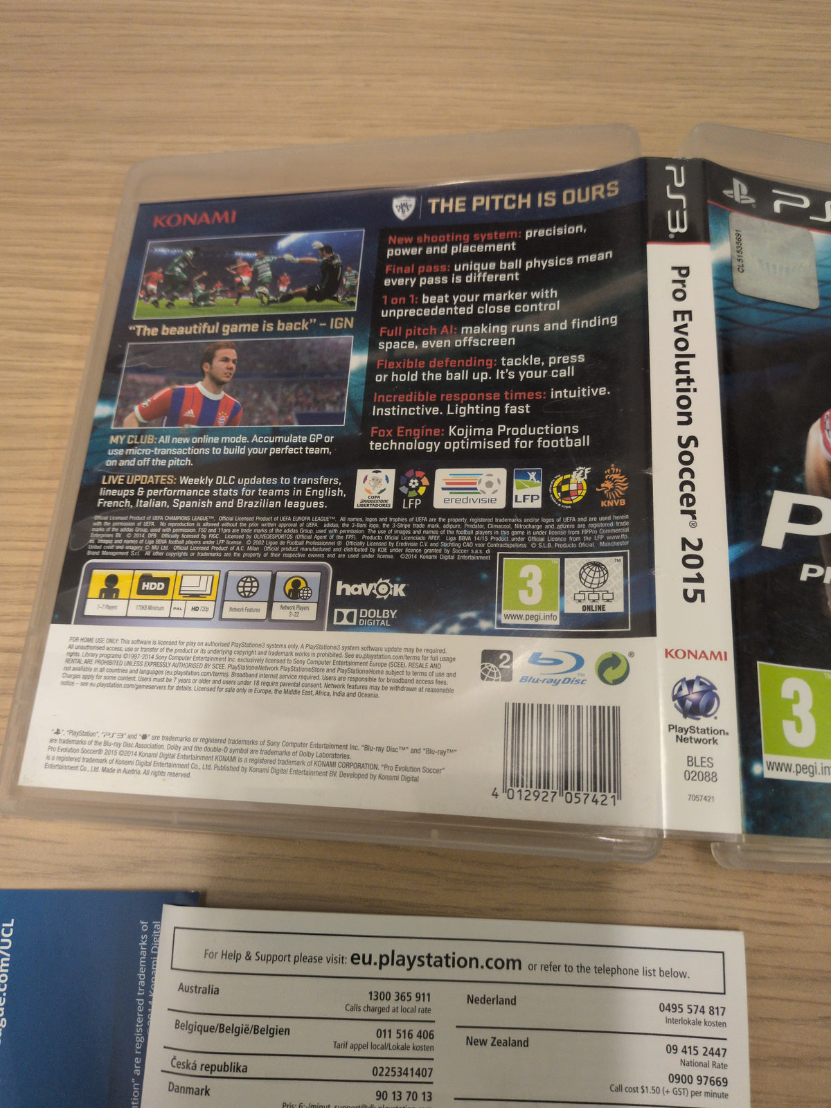 Pro Evolution Soccer 2015 Sony PS3 game