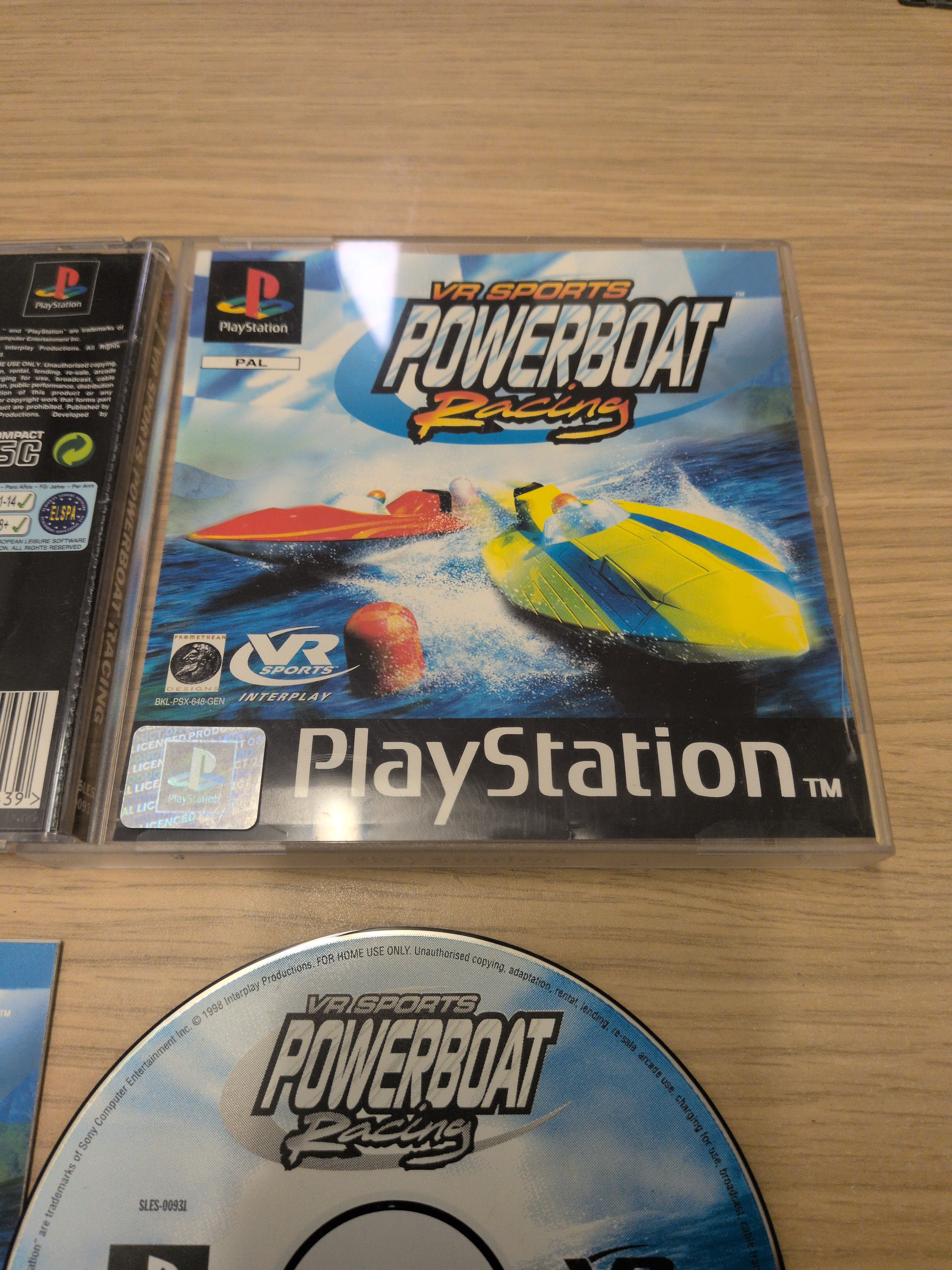 VR Sports Powerboat Racing Sony PS1 game