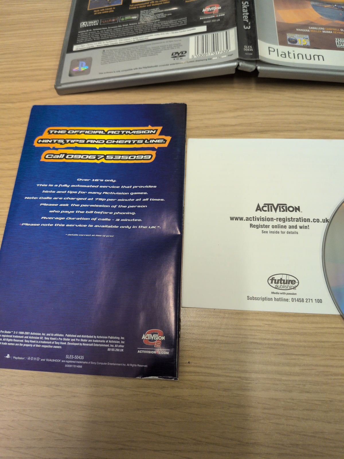Tony Hawk's Pro Skater 3 Platinum Sony PS2 game