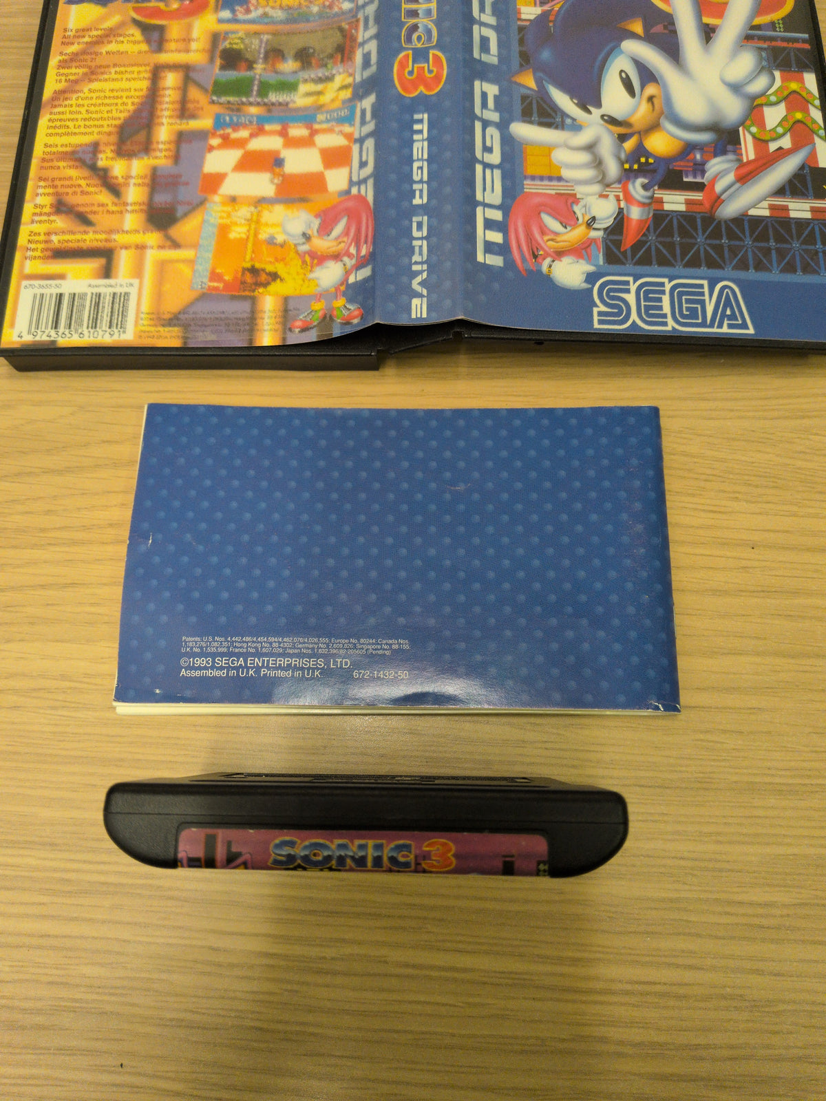 Sonic 3 Sega Mega Drive game