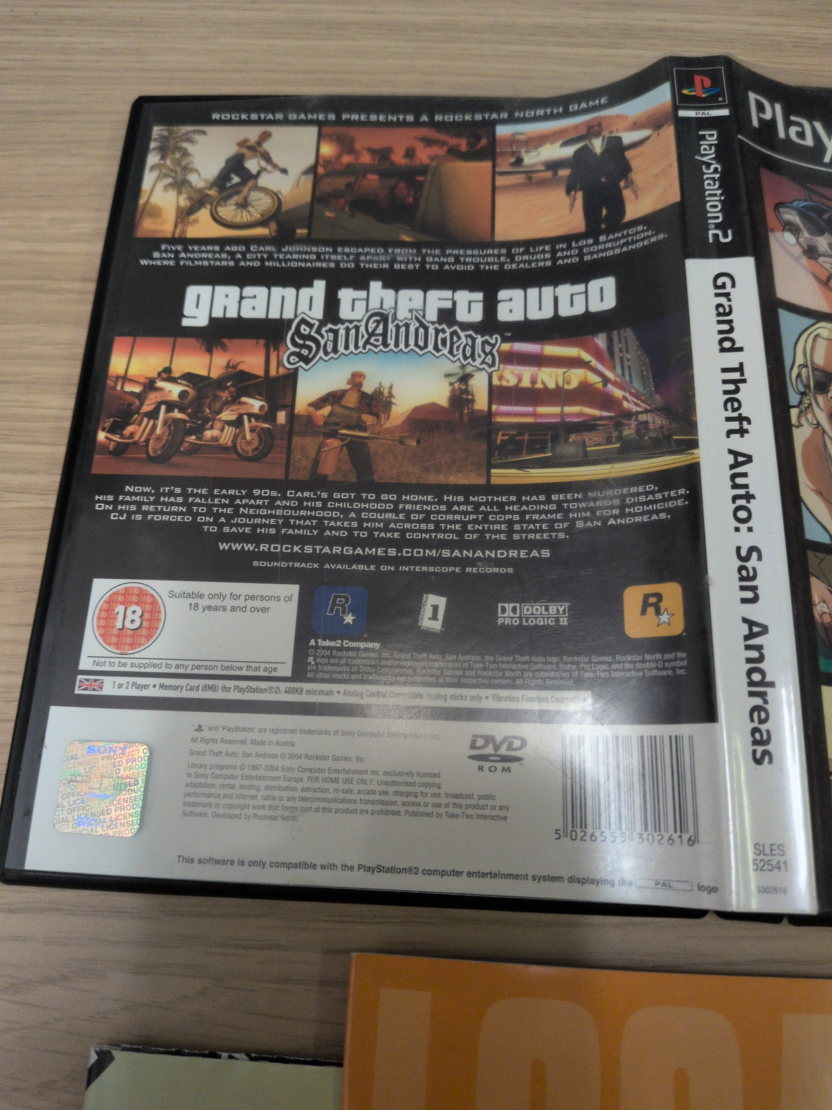 Grand Theft Auto: San Andreas Sony PS2 game
