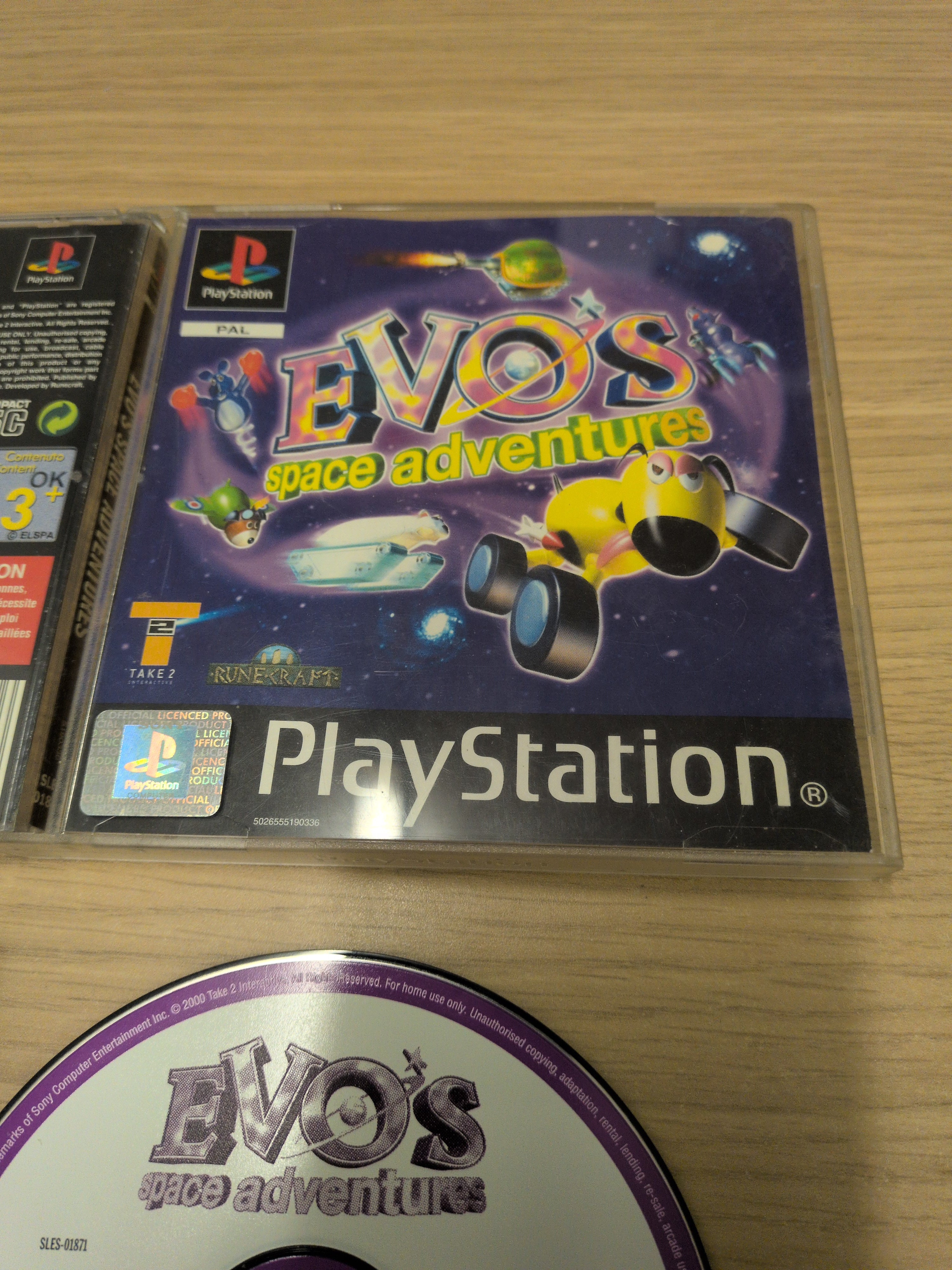Evo's Space Adventures Sony PS1 game