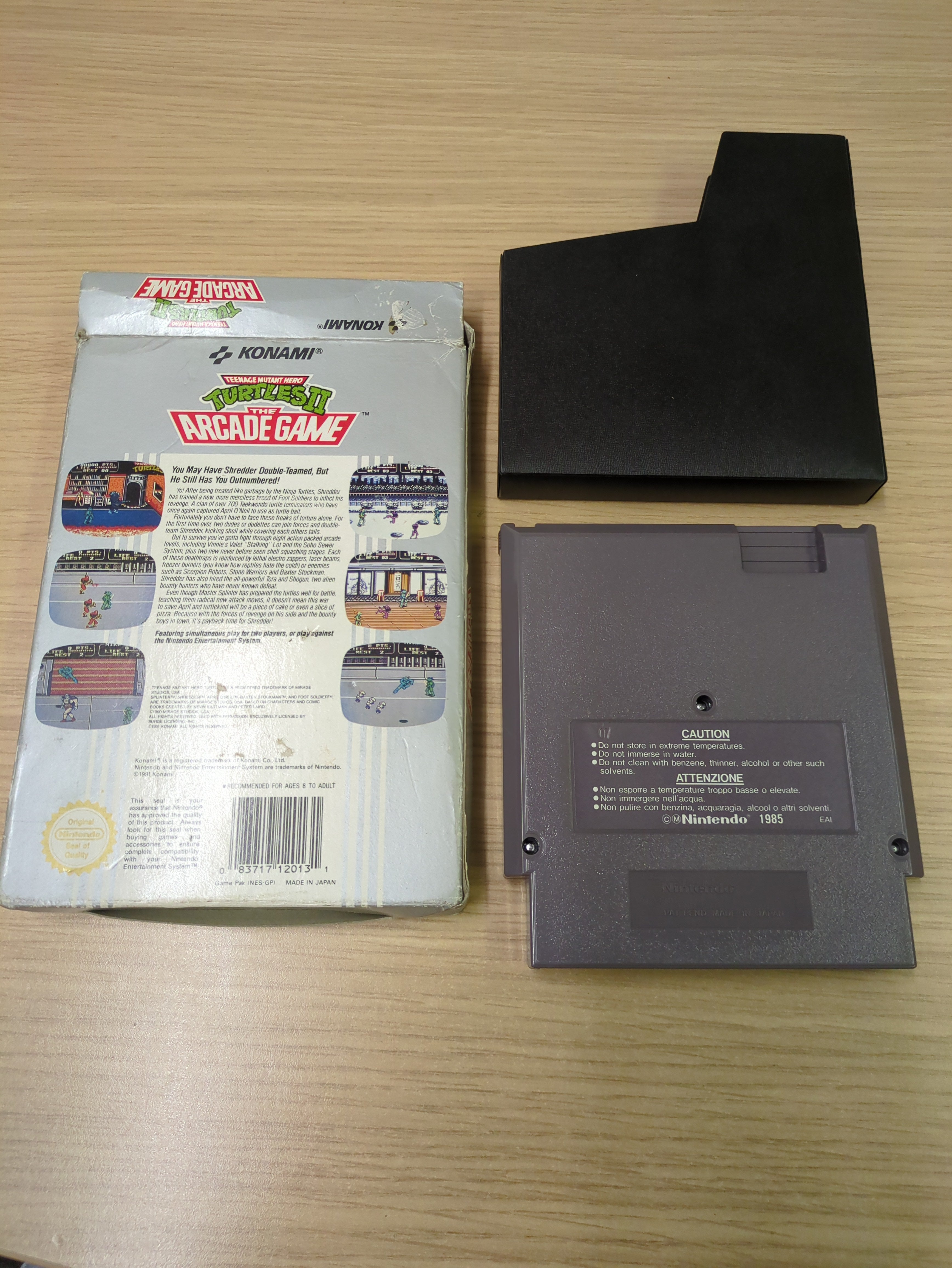 Teenage Mutant Hero Turtles II The Arcade Game Nintendo NES game