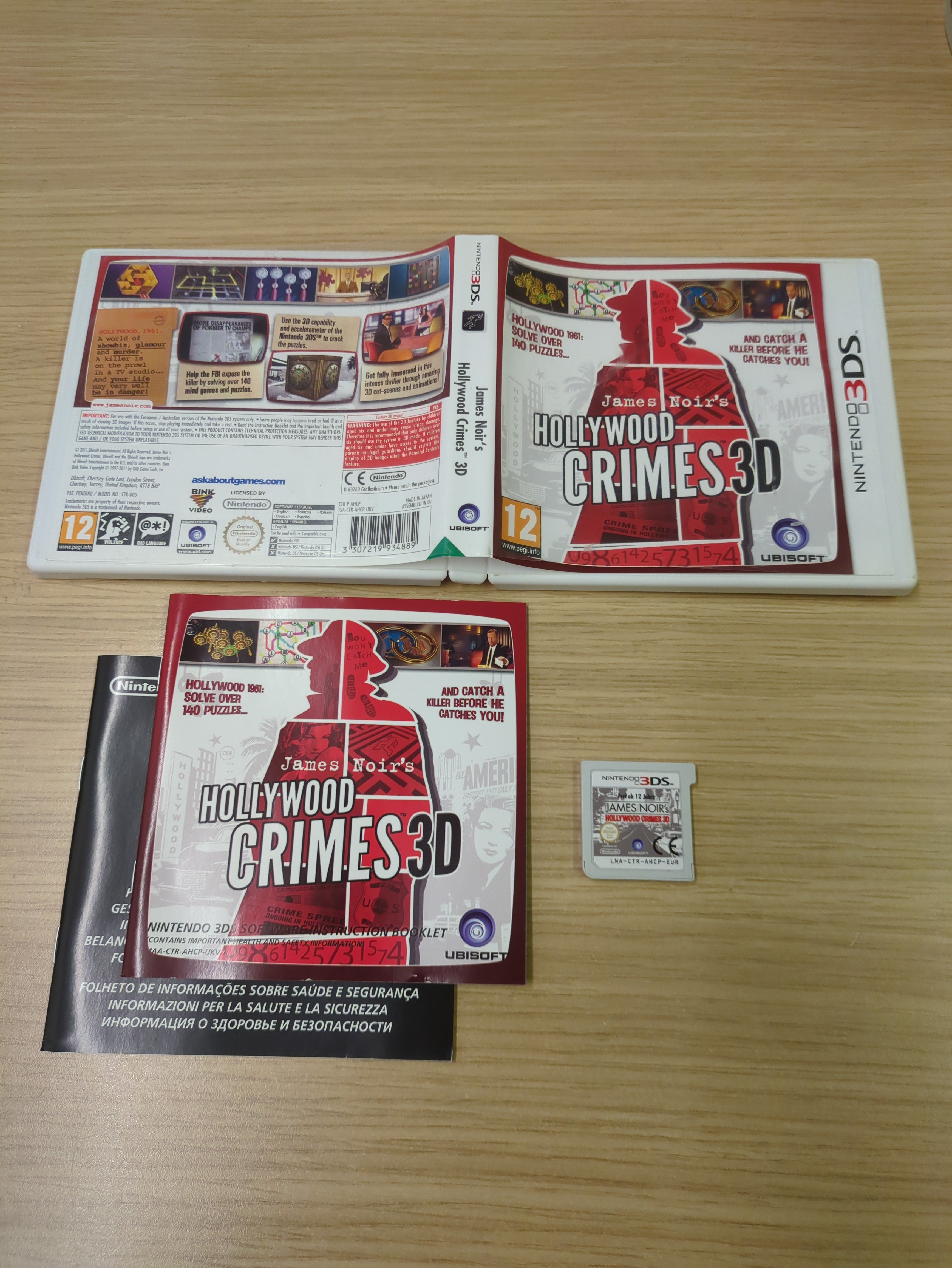 James Noir's Hollywood Crimes 3D Nintendo 3DS game