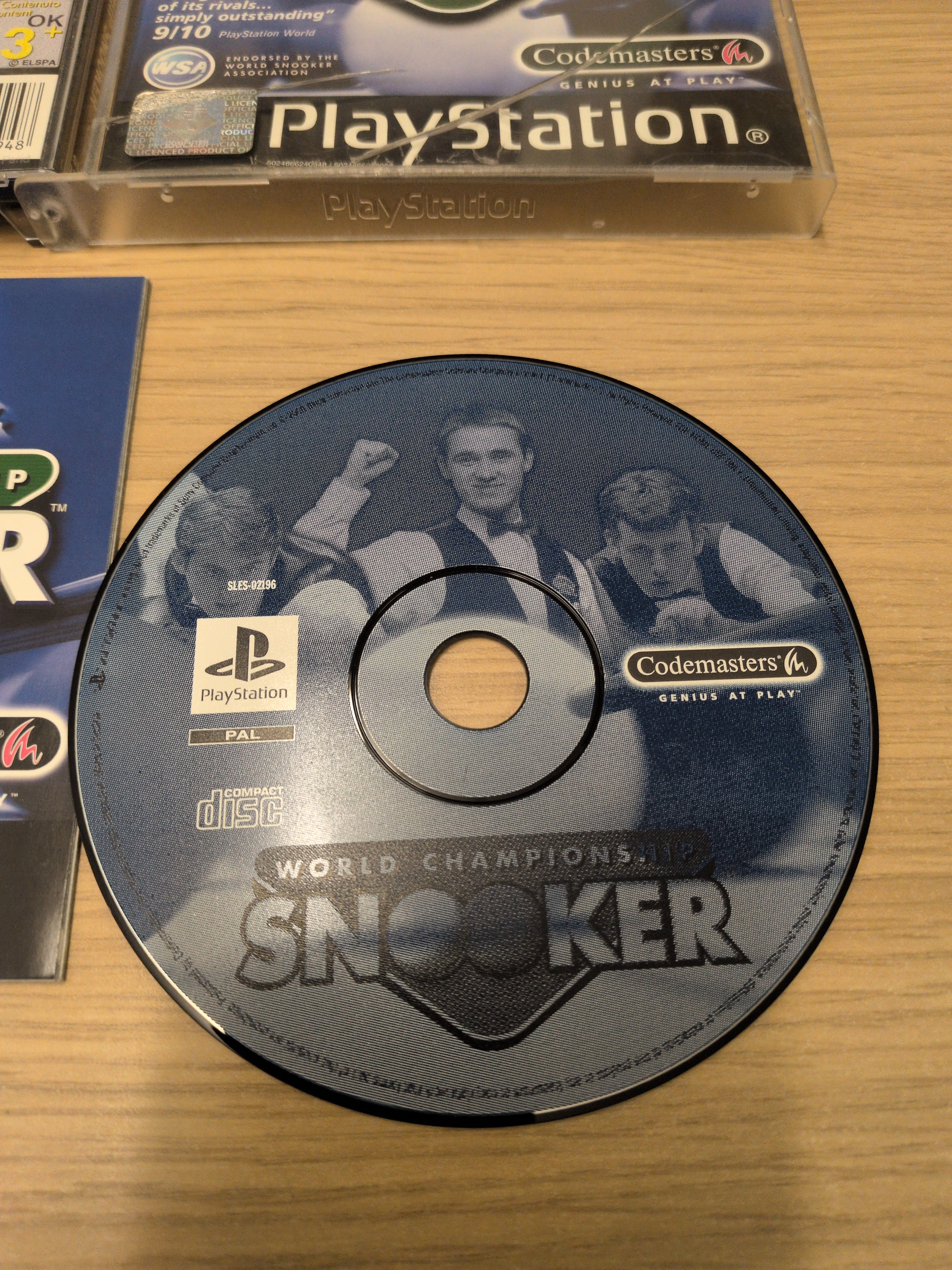 World Championship Snooker Sony PS1 game
