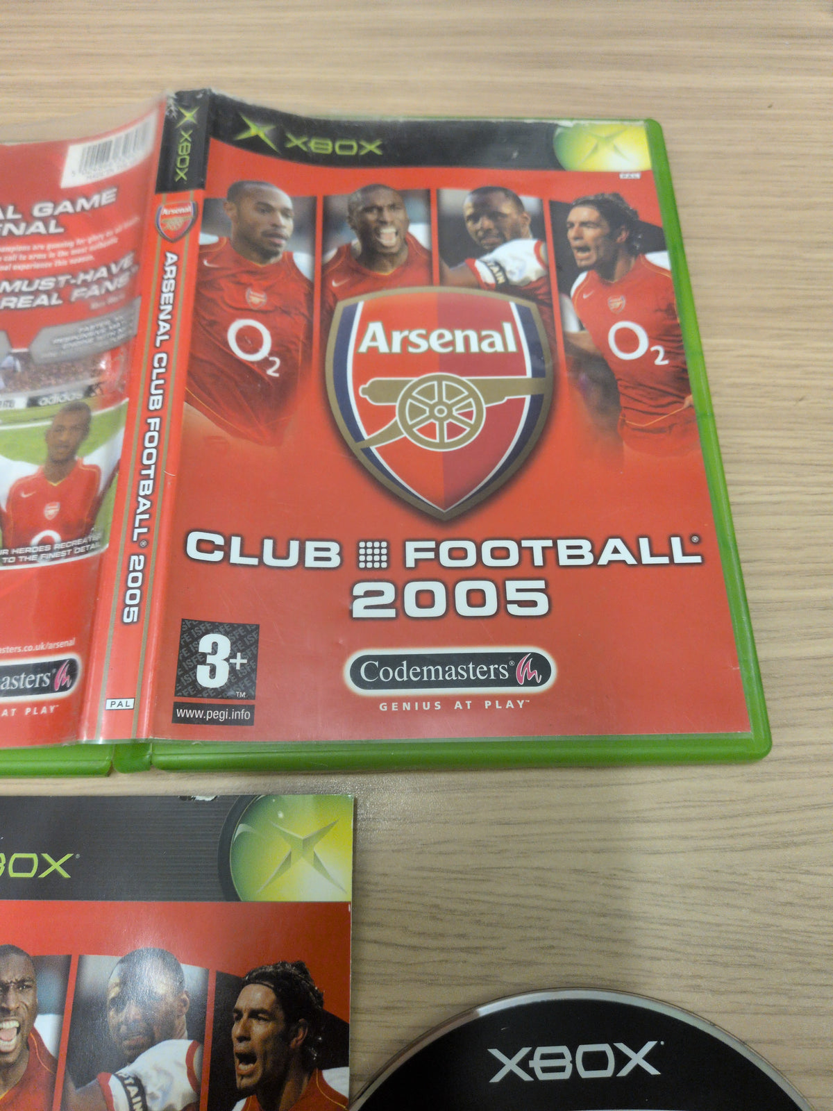 Arsenal Club Football 2005 original Xbox game