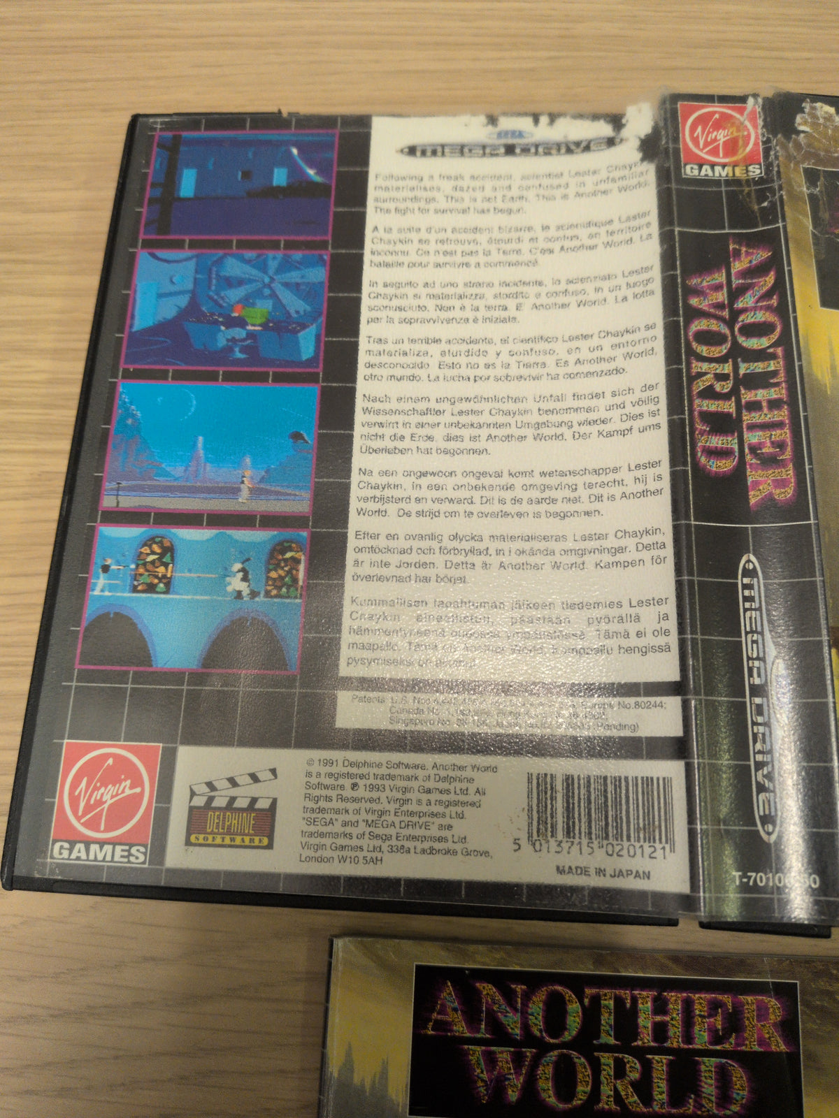 Another World Sega Mega Drive game