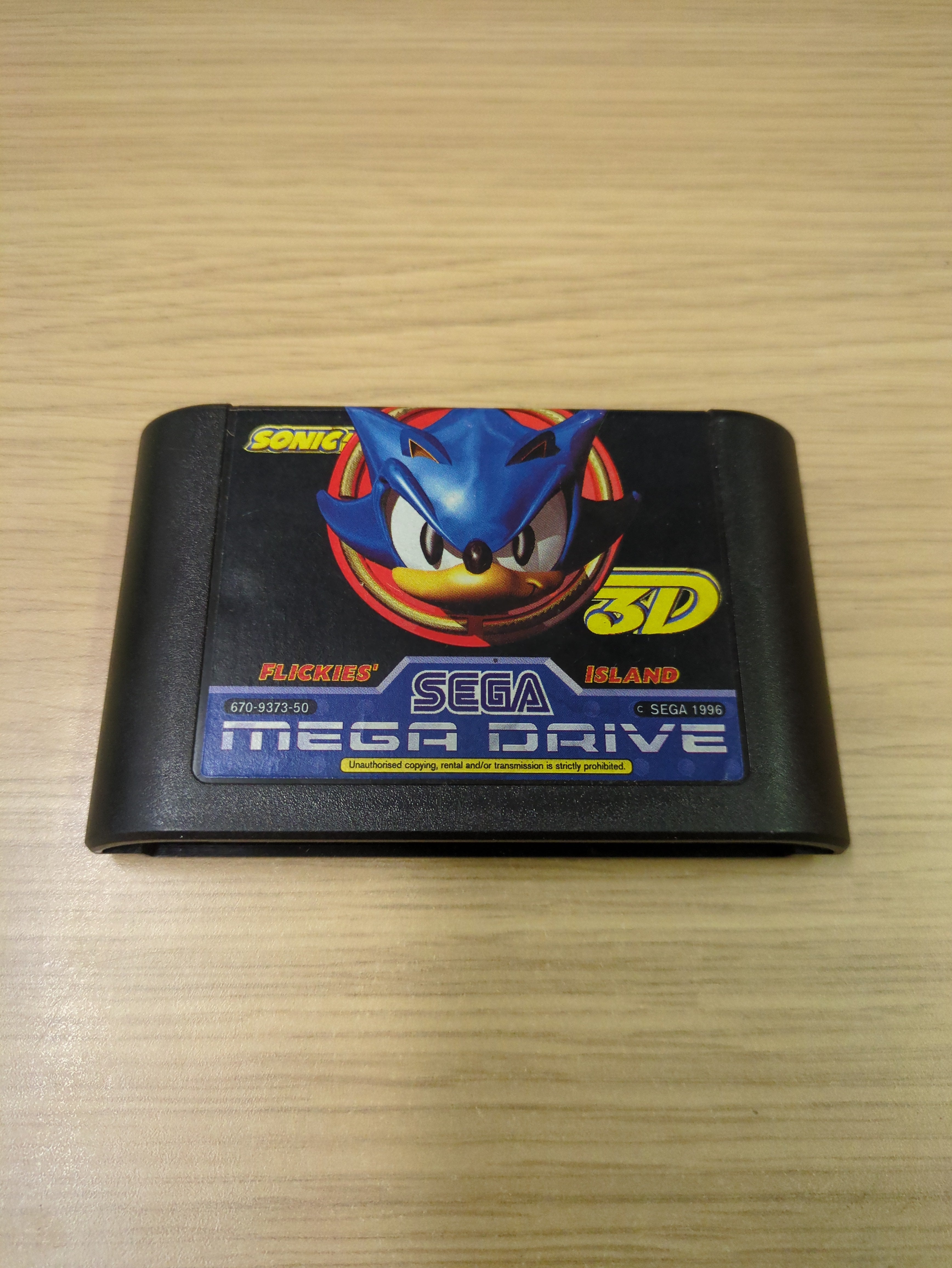 Sonic 3D Flickes' Island Sega Mega Drive game Cart Only