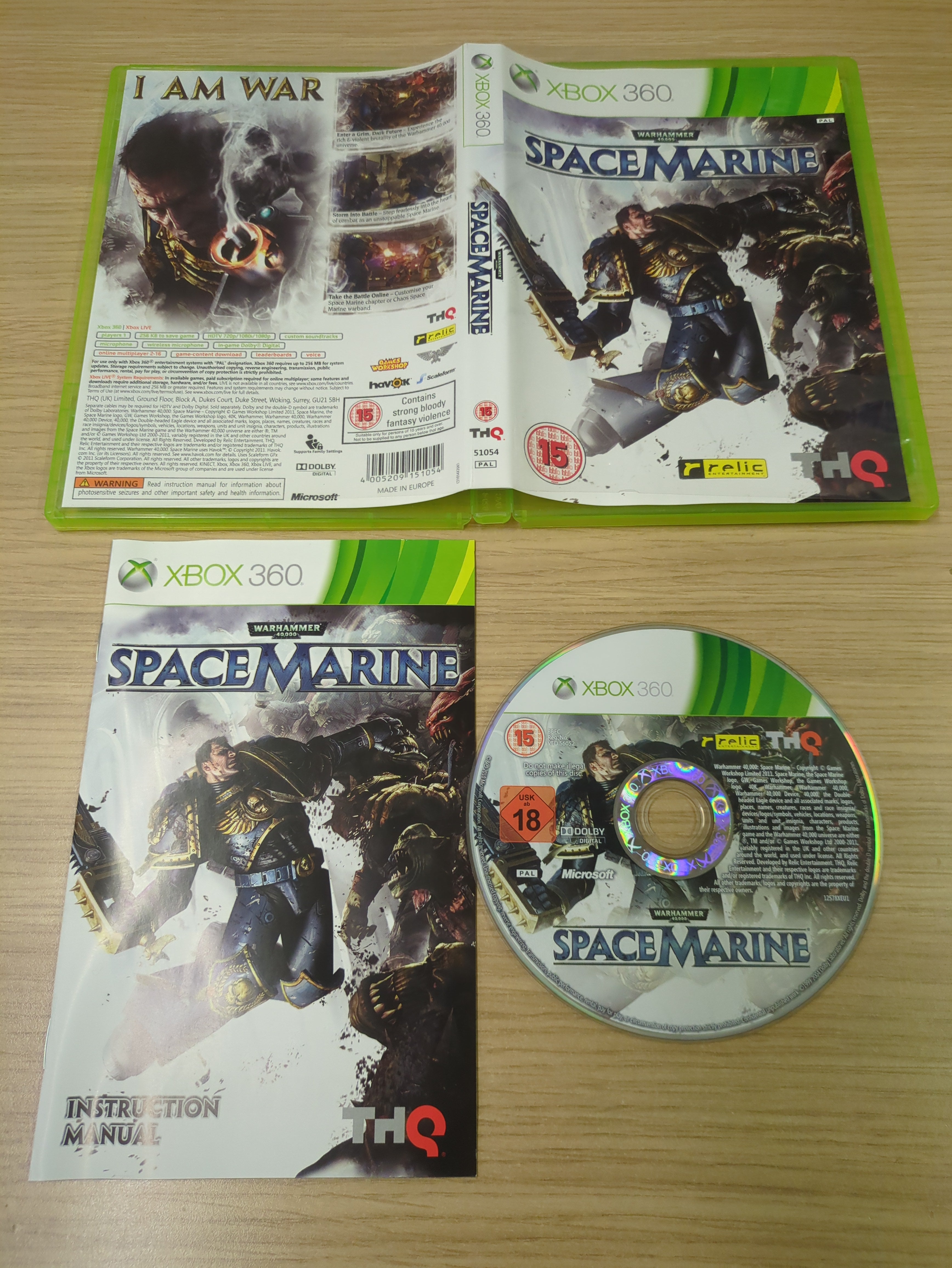 Warhammer 40,000 Space Marine Xbox 360 game