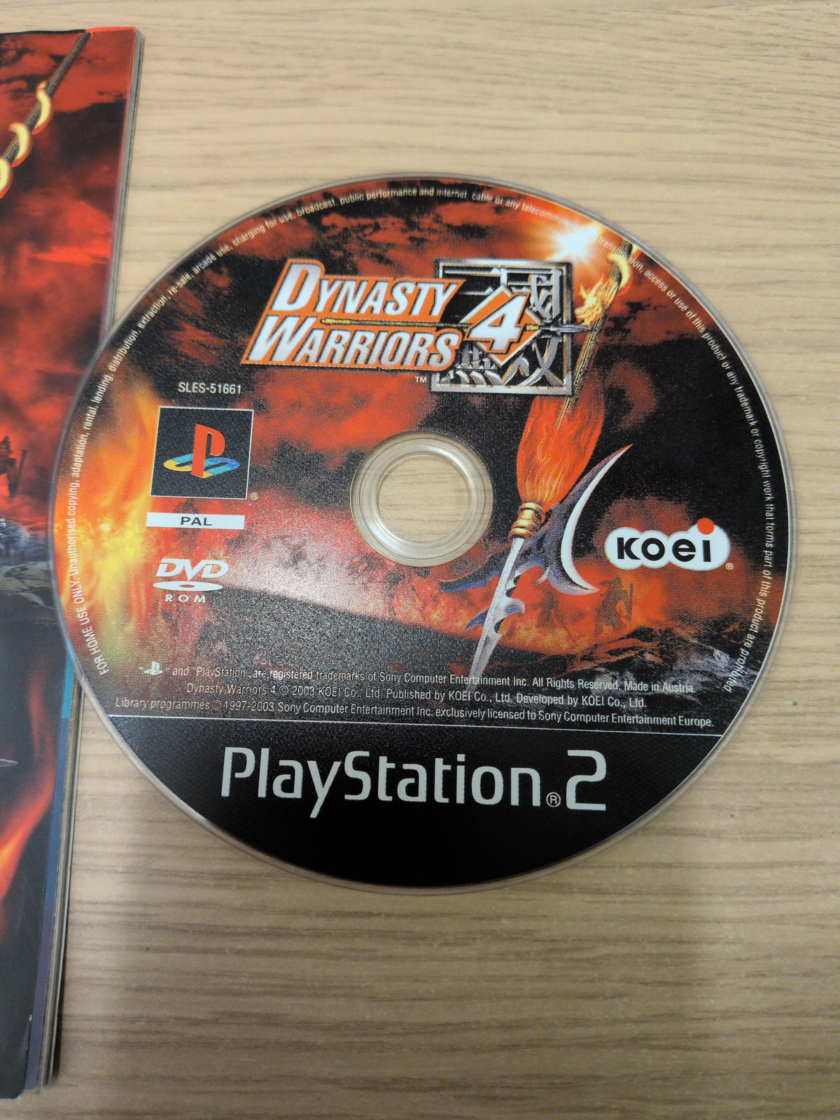 Dynasty Warriors 4 Sony PS2 game