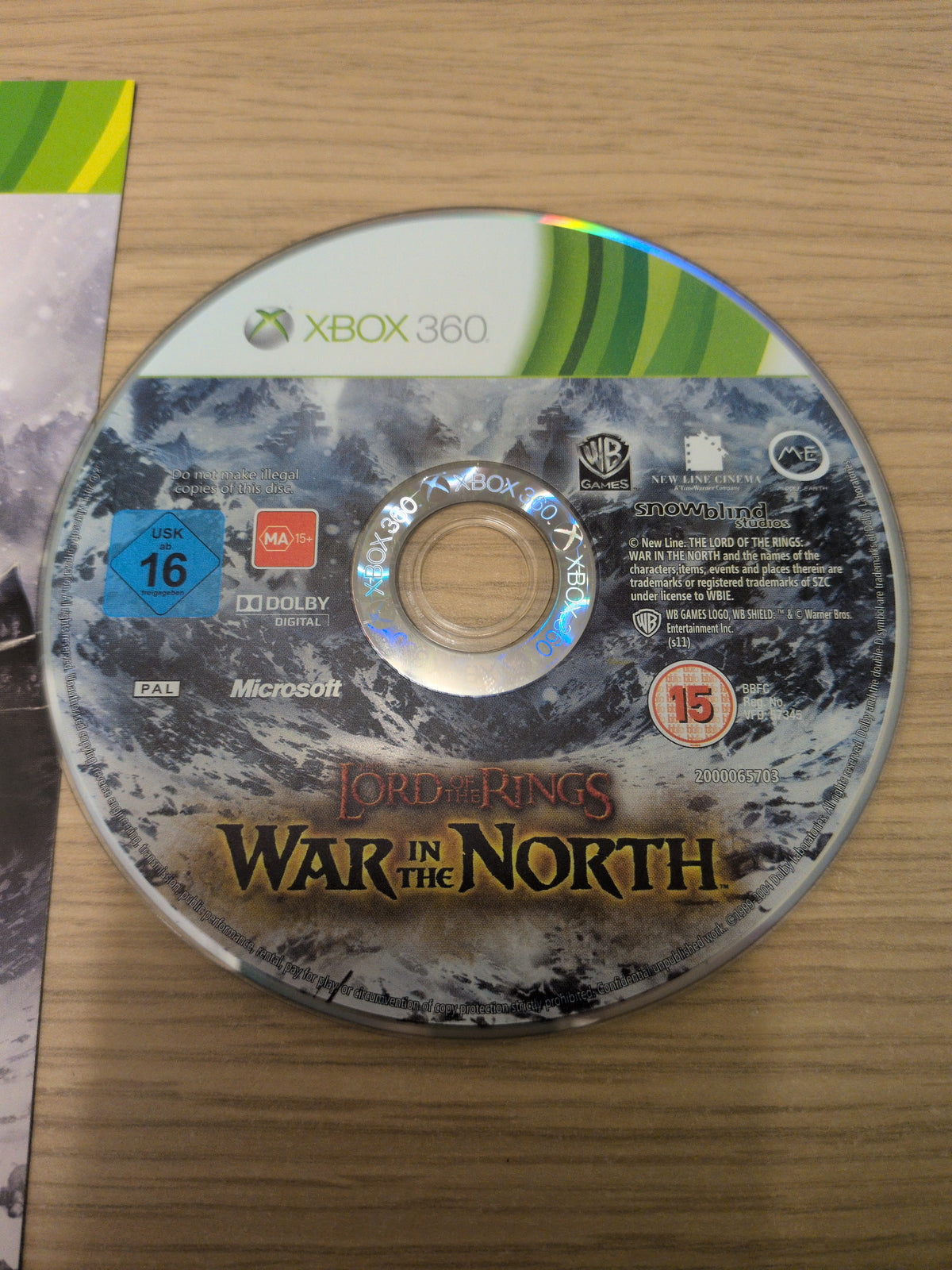 The Lord of The Rings War In The North Steelbook Xbox 360 game