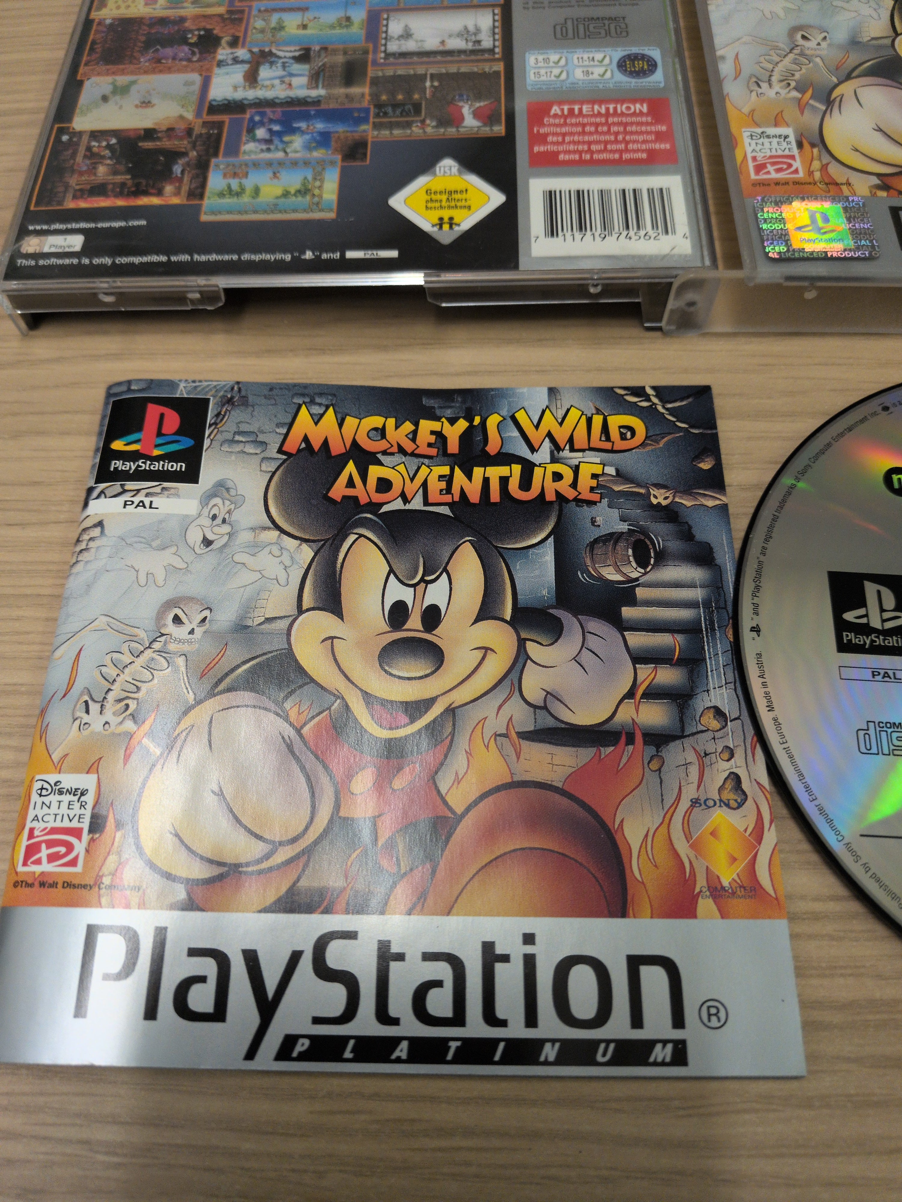 Mickey's Wild Adventure Platinum Sony PS1 game
