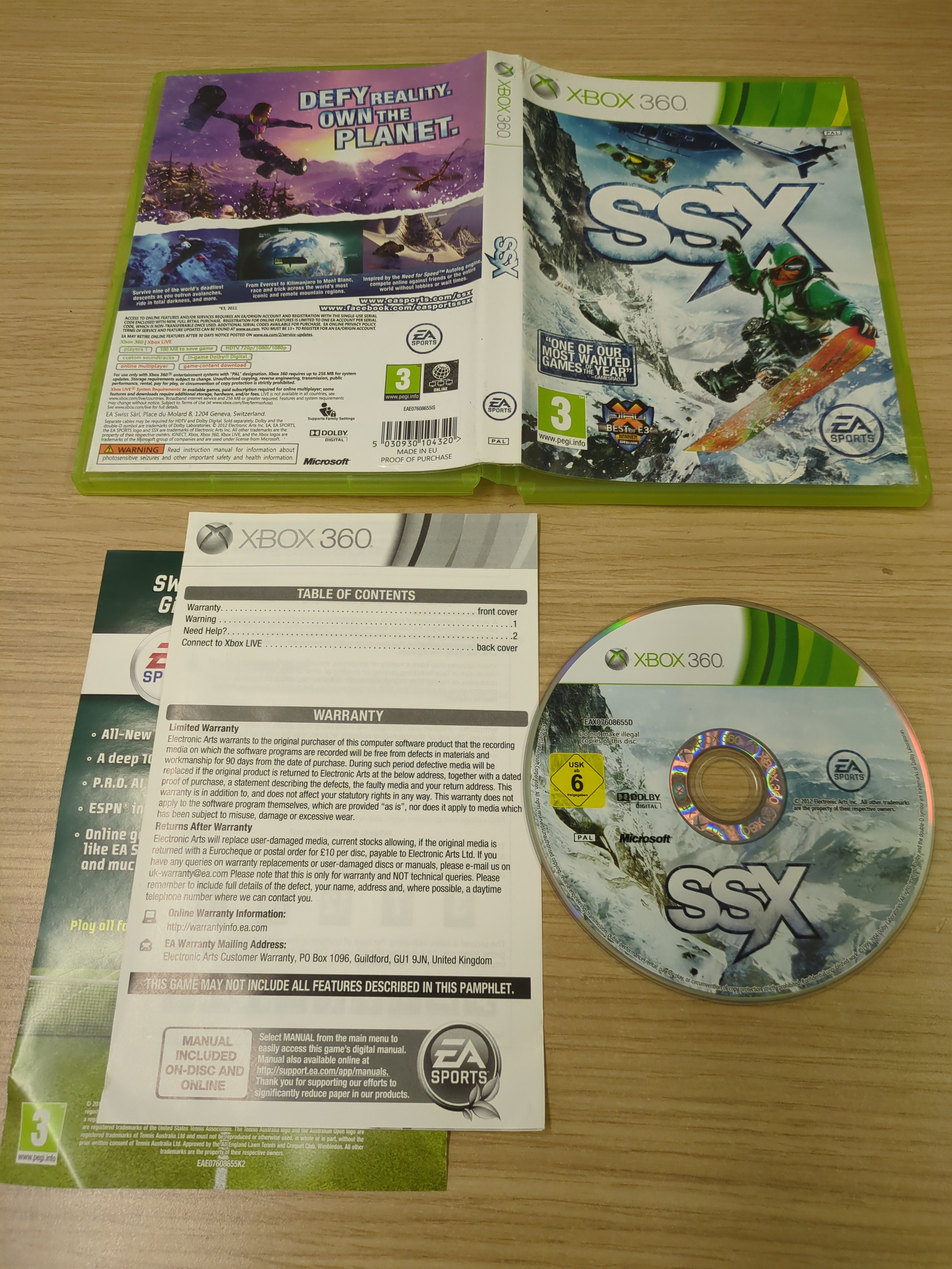 SSX Xbox 360 game