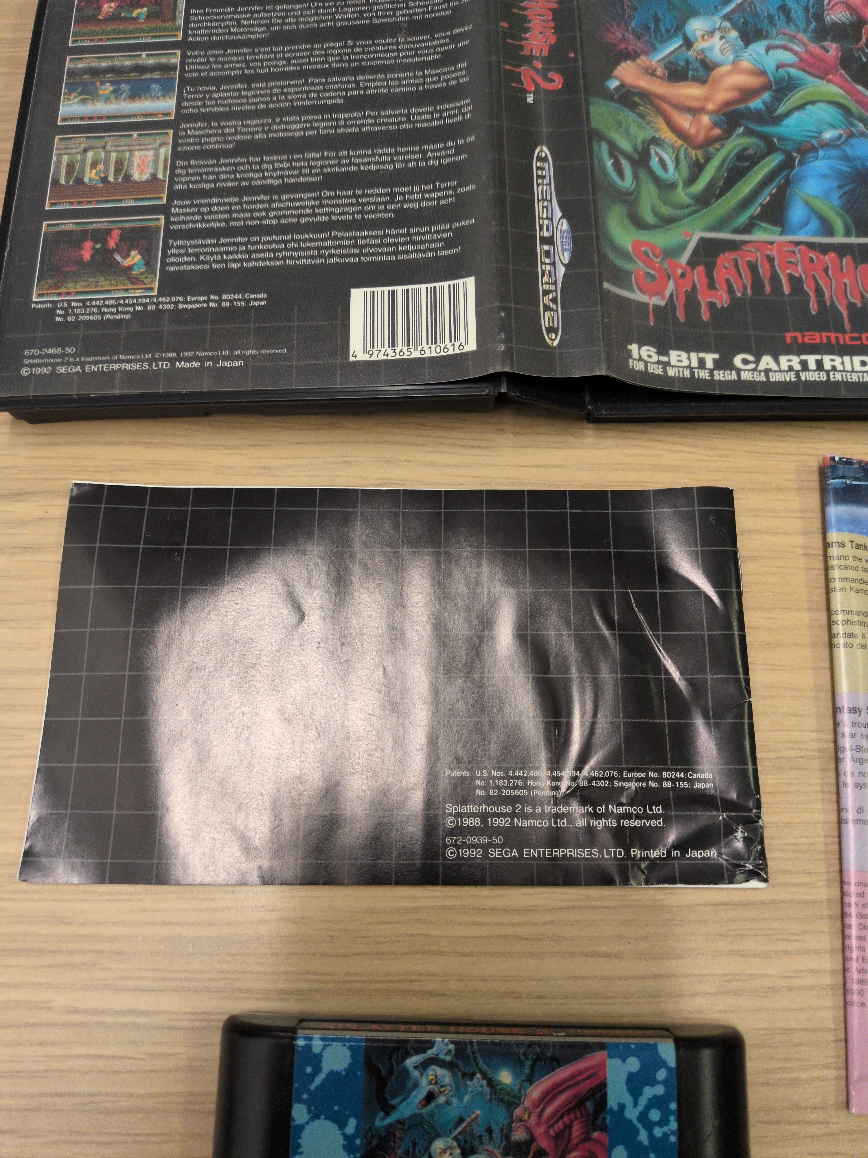 Splatterhouse 2 Sega Mega Drive game