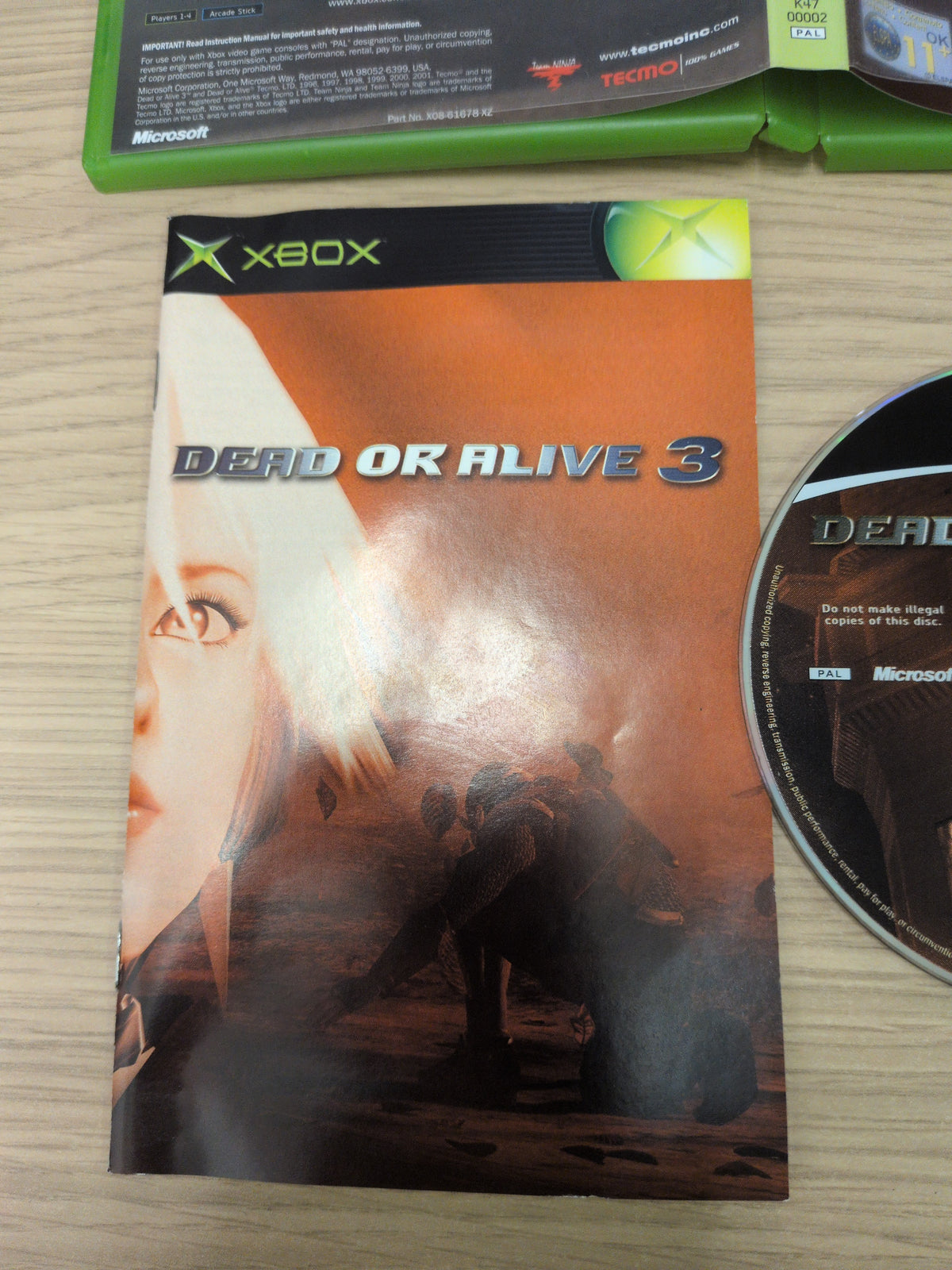 Dead or Alive 3 original Xbox game