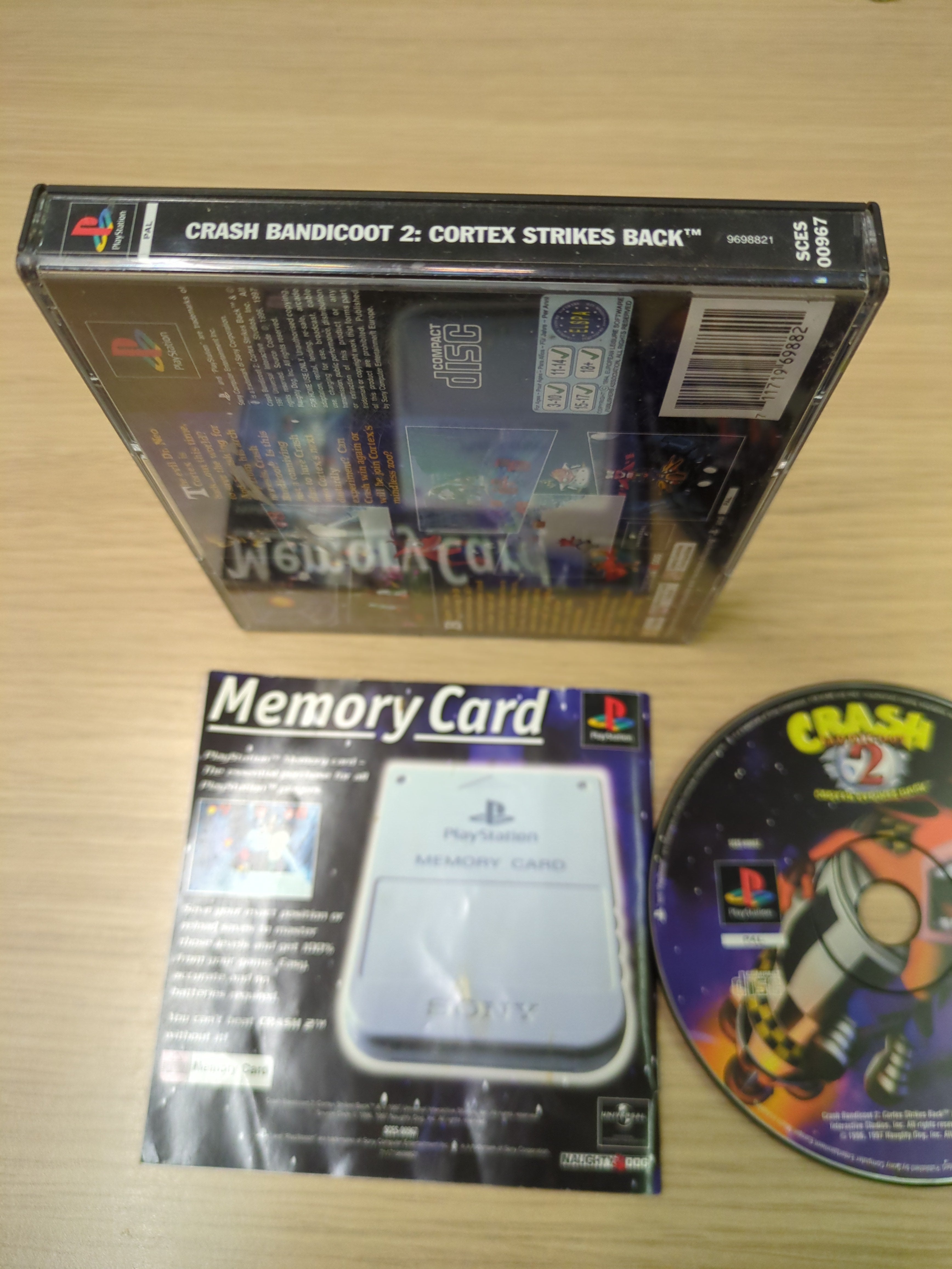 Crash Bandicoot 2: Cortex Strikes Back Sony PS1 game