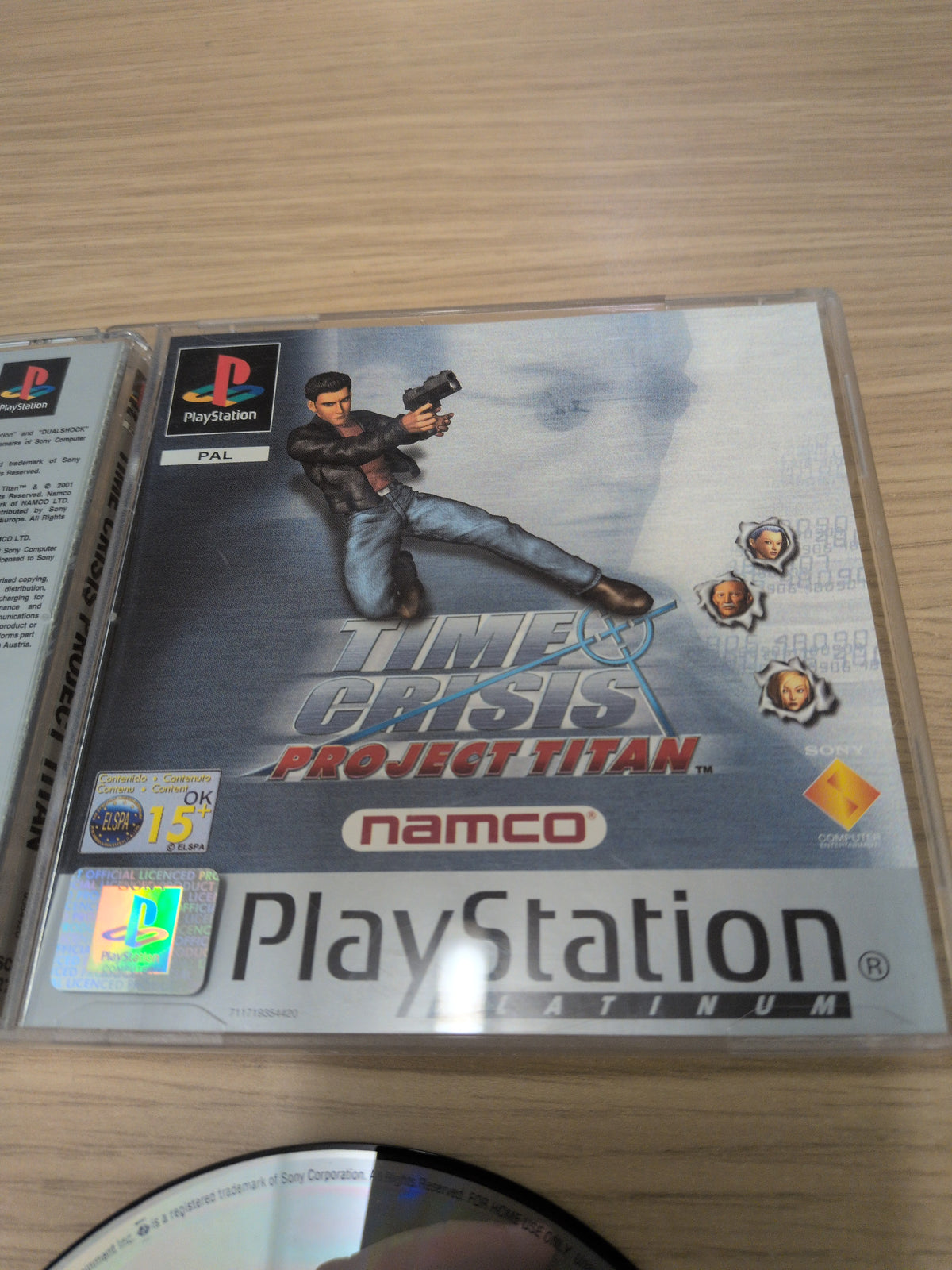 Time Crisis Project Titan Platinum Sony PS1 game